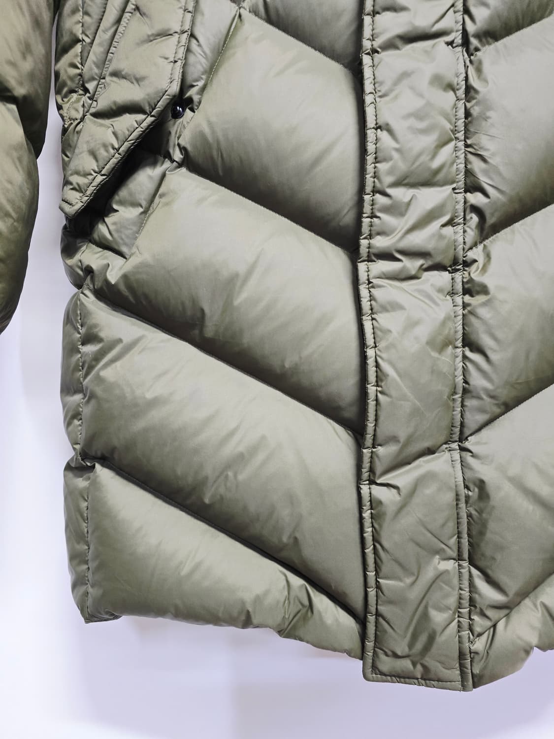 블루테일 카키색 롱 다운패딩 점퍼160 상품이미지3