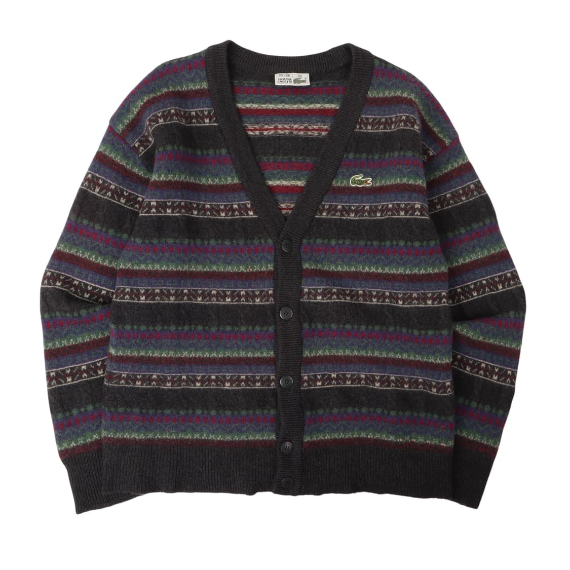 라코스테 페어아일 울 가디건 상품이미지1