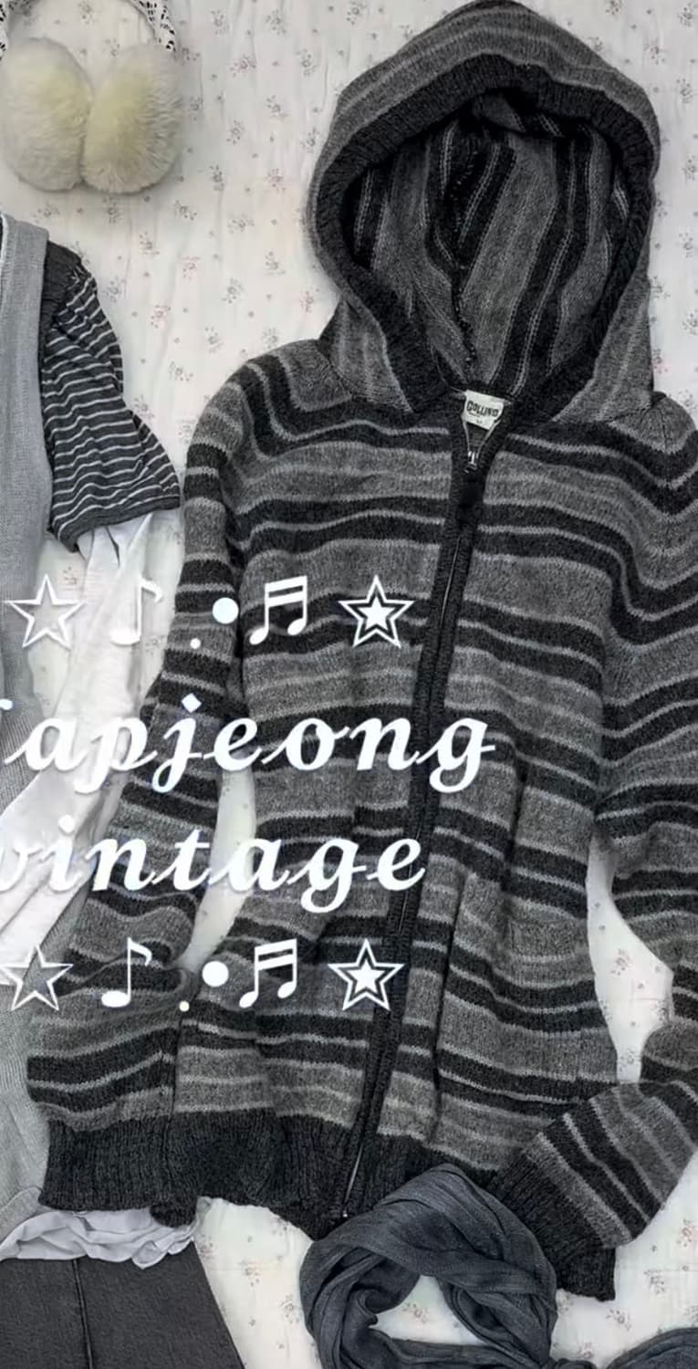 빈티지 합정 아우터 져지 스트라이프 상품이미지1