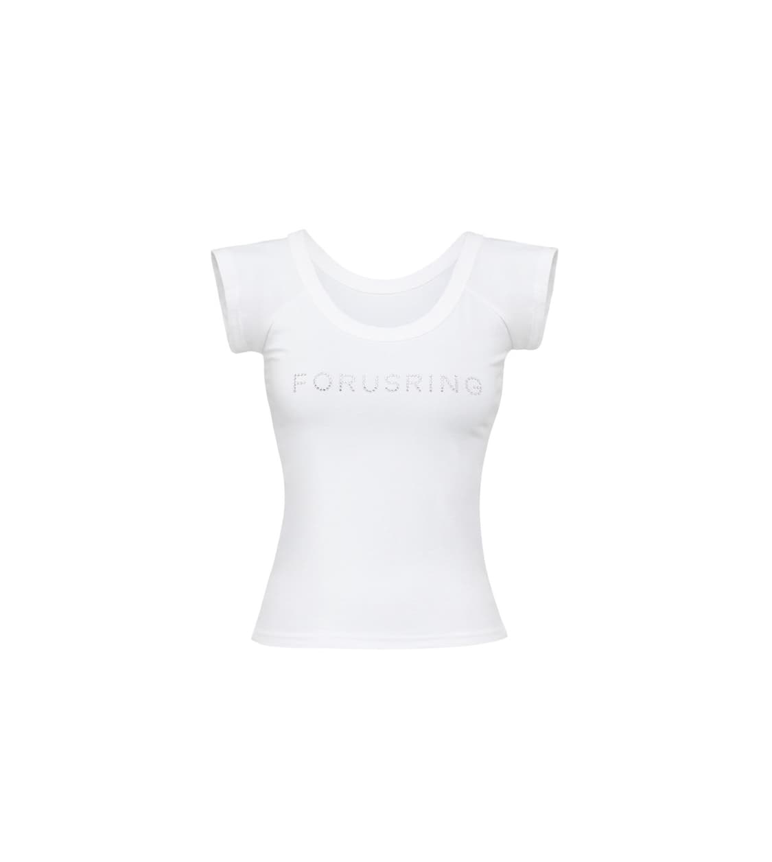 포어링 B.JEWEL LOGO TEE [WHITE] 상품이미지1