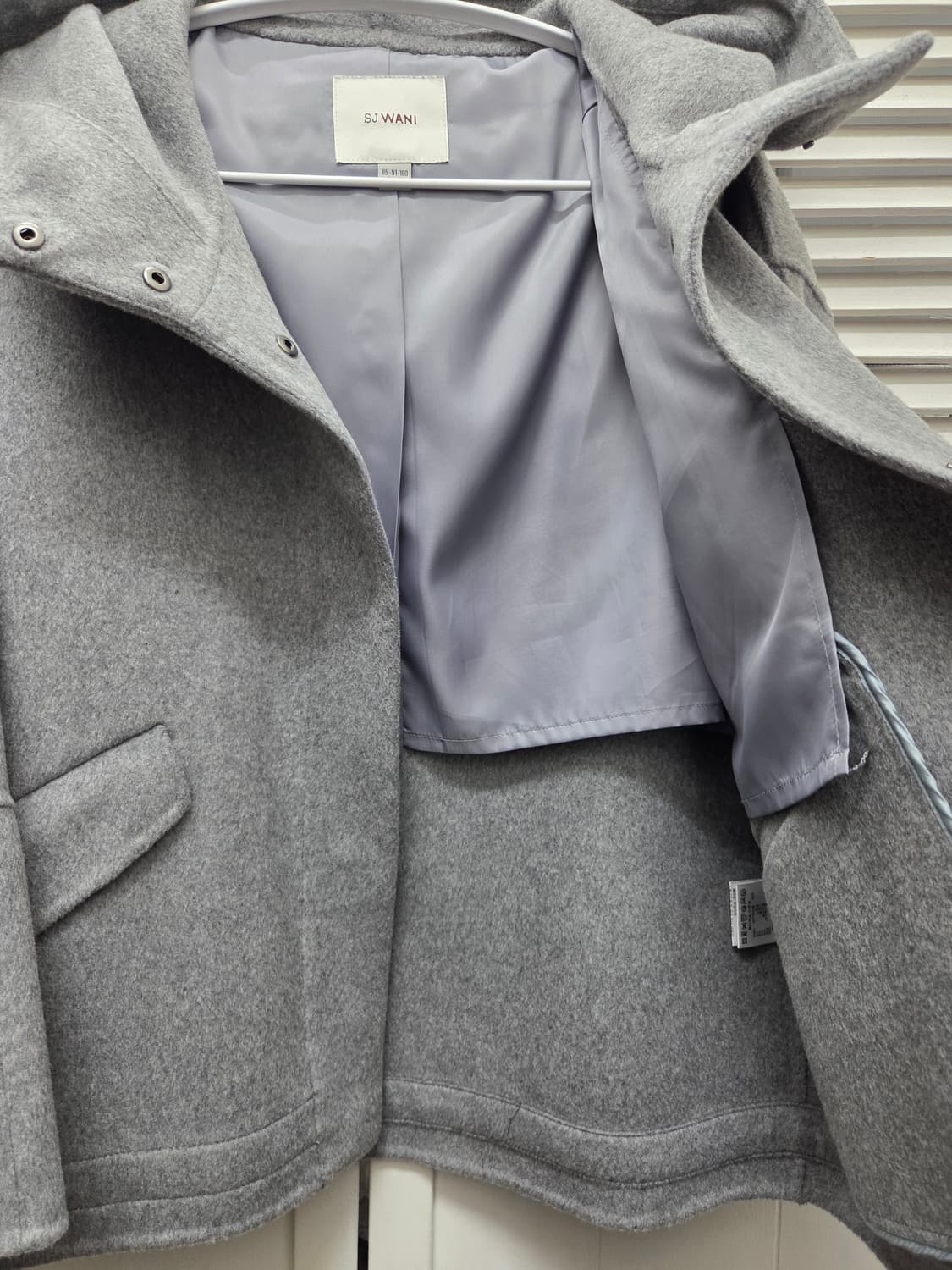 SJ와니 손정완 울캐시미어 후드 숏코트 상품이미지5