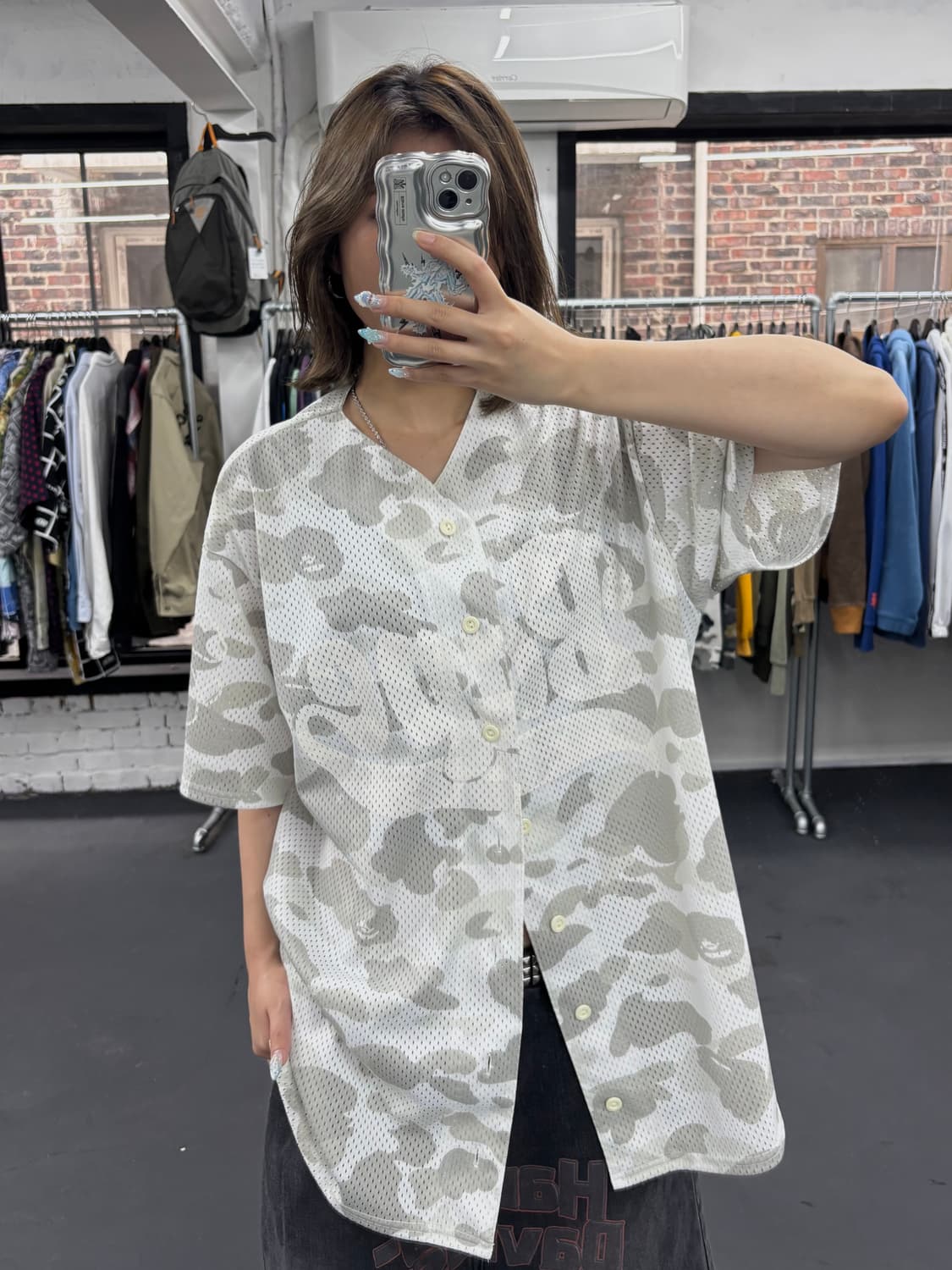 베이프 화이크 카모 베이스볼 져지 상품이미지2