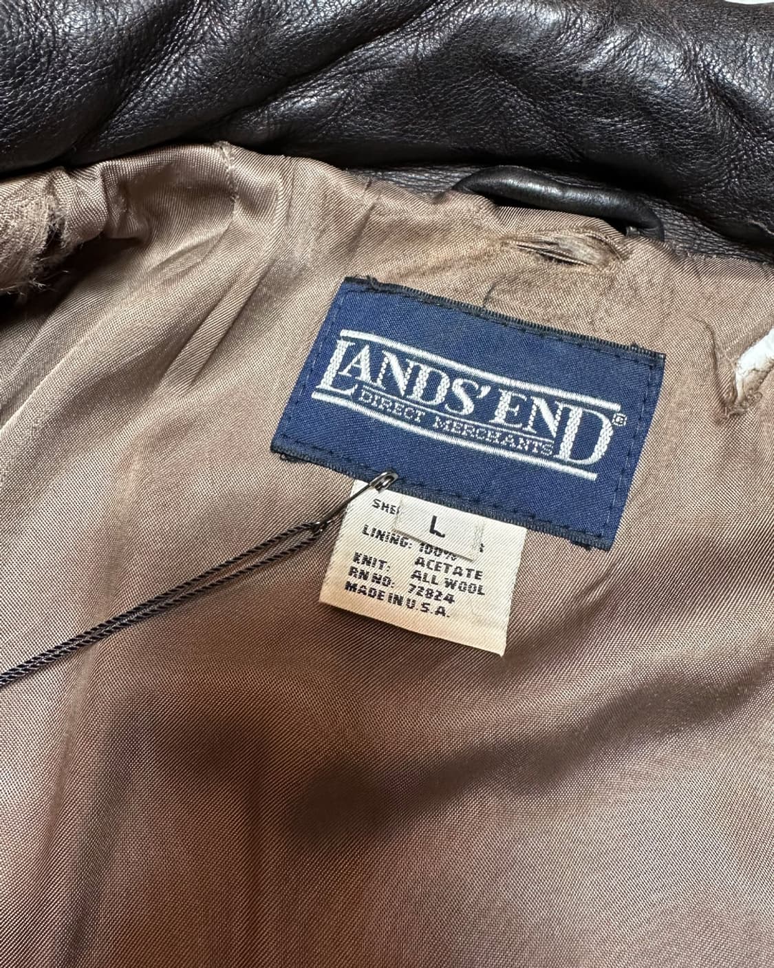 90s 헤비 리얼 레더 A-2 플라이트 자켓 made in usa 상품이미지8