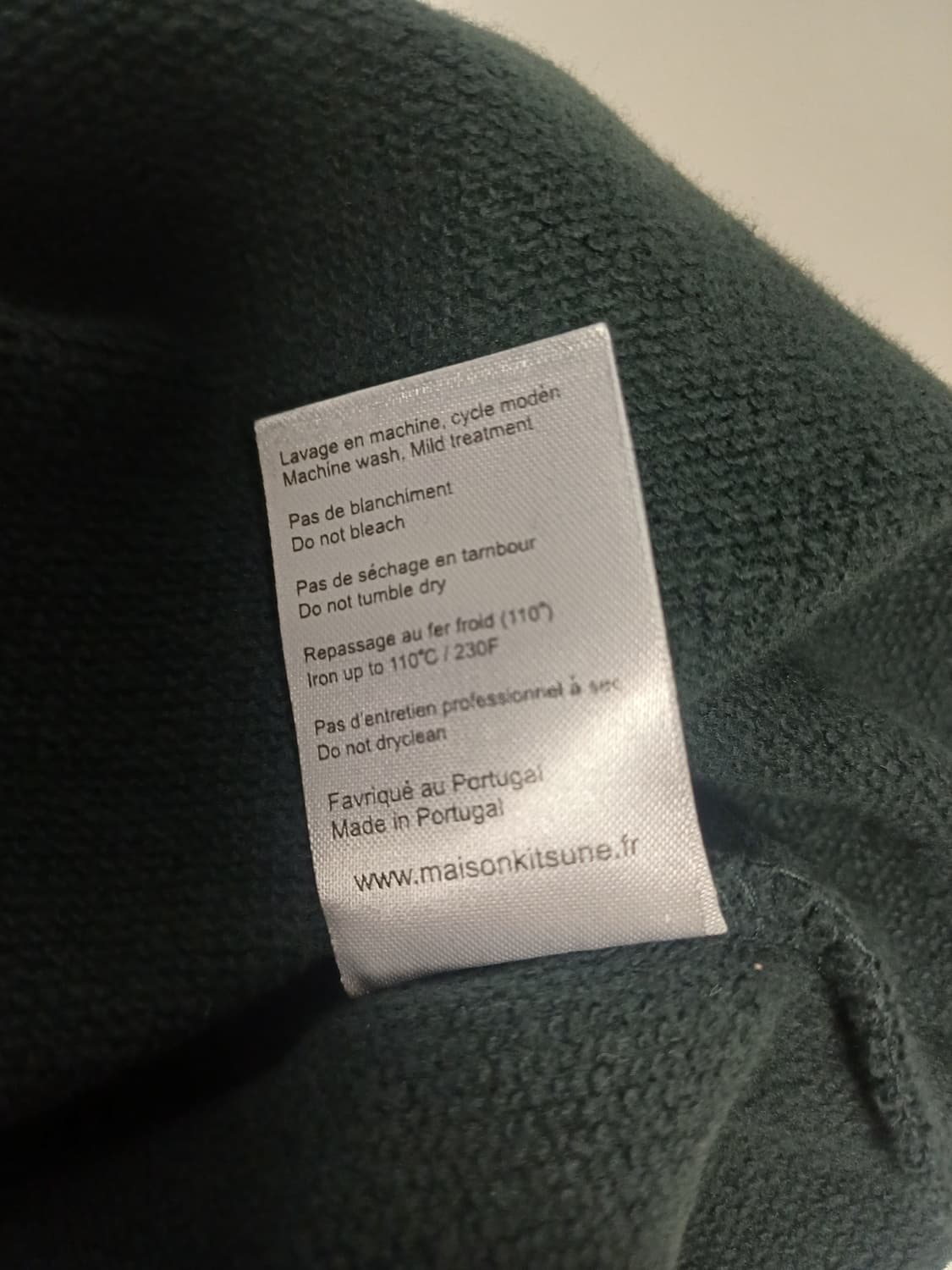 메종키츠네 국뽕 맨투맨 다크그린 [XL] 상품이미지6
