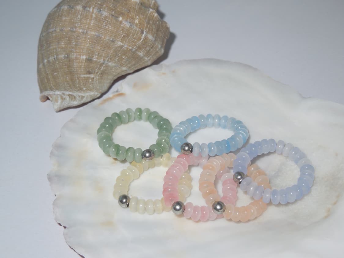 [담슨] 소르베 비즈 반지 Sorbet Bead Ring 상품이미지1