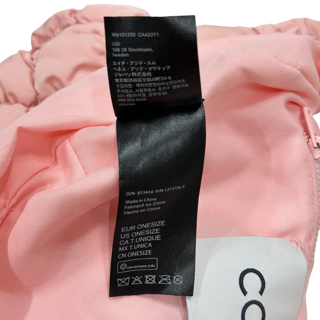 COS 코스 퀄팅 퀄티드 구름 숄더백 가방 핑크 상품이미지6