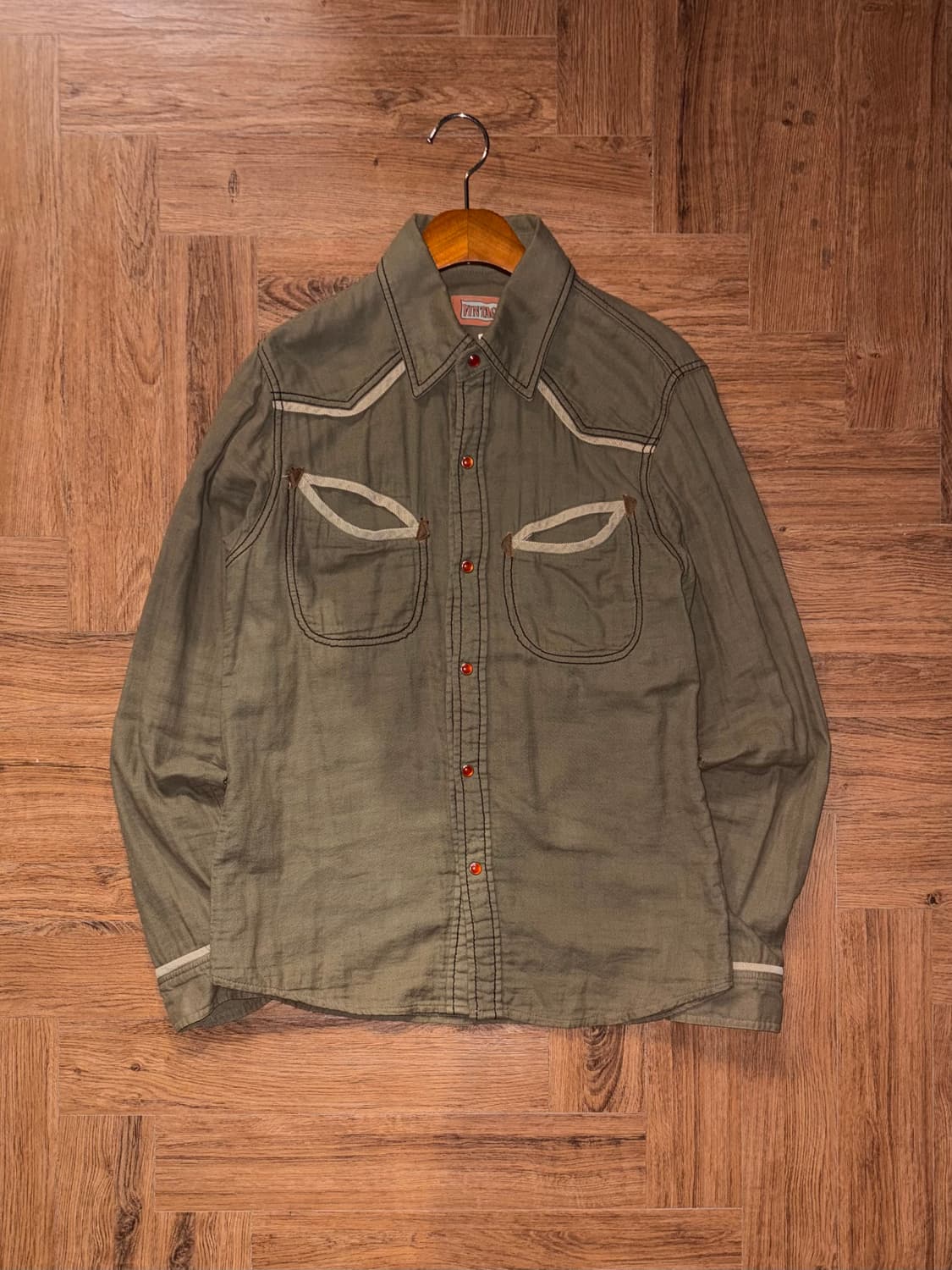 빈티지 디테일 웨스턴 셔츠 상품이미지4