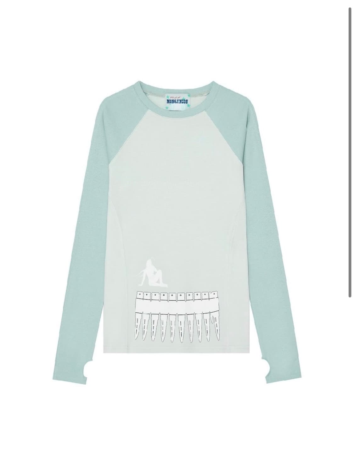 mjz 몽진존 MAGAZINE LONG-SLEEVE TOP MINT 상품이미지1