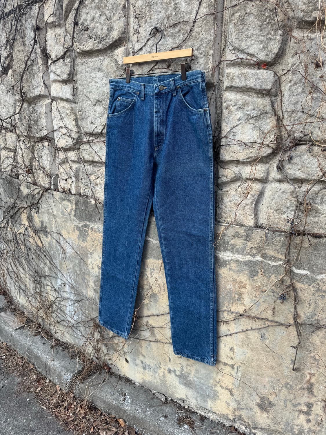 90s 랭글러 빈티지 96501ds 테이퍼드핏 데님 팬츠 34 상품이미지3