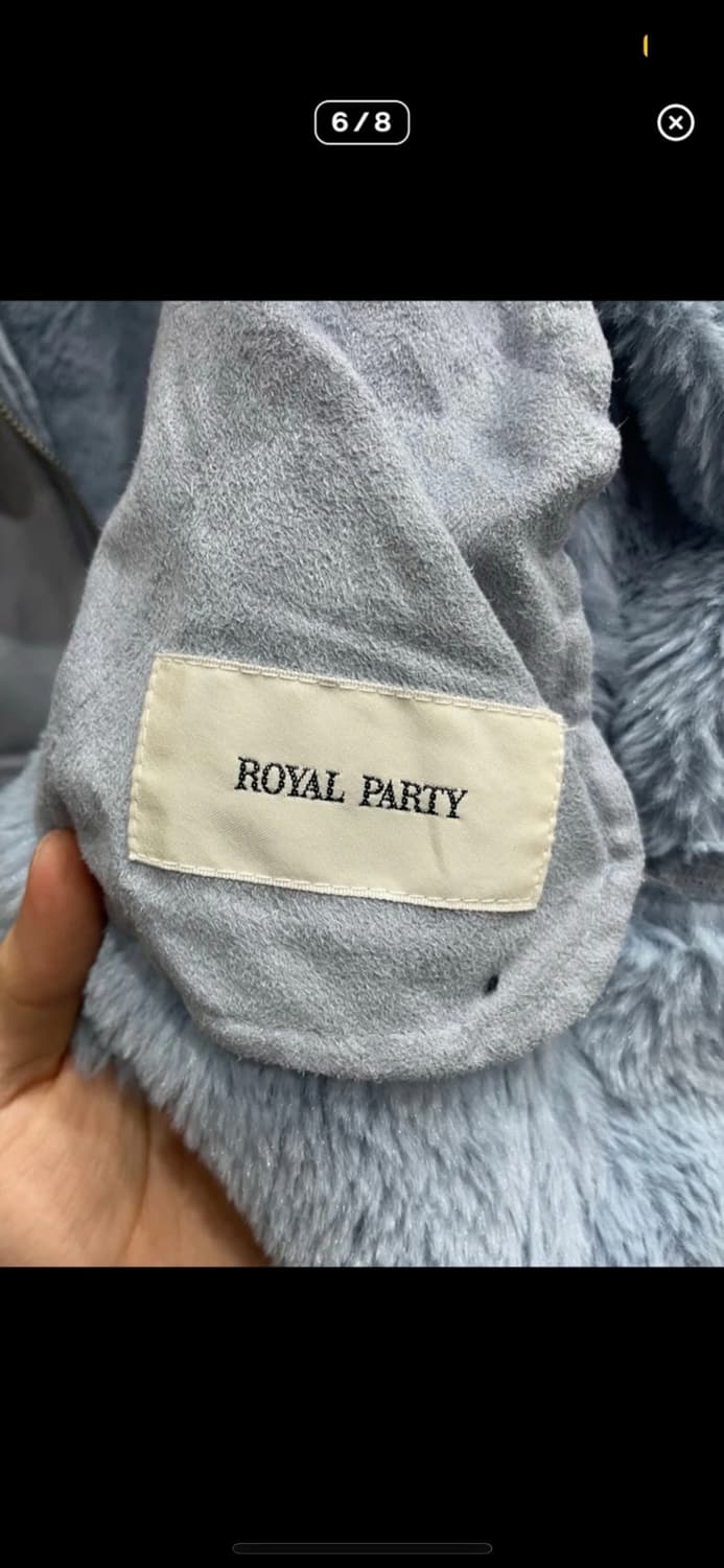 스카이블루 무스탕  상품이미지4