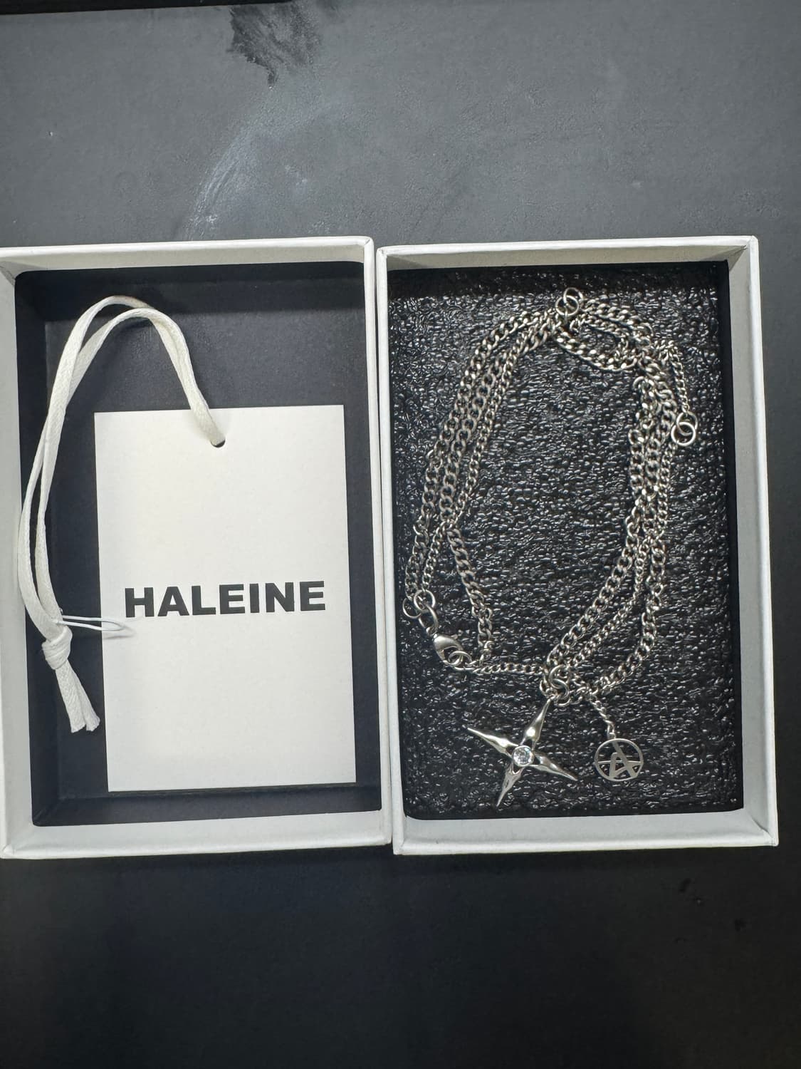 알렌느 몰튼 크로스 네크레이스 실버 상품이미지3