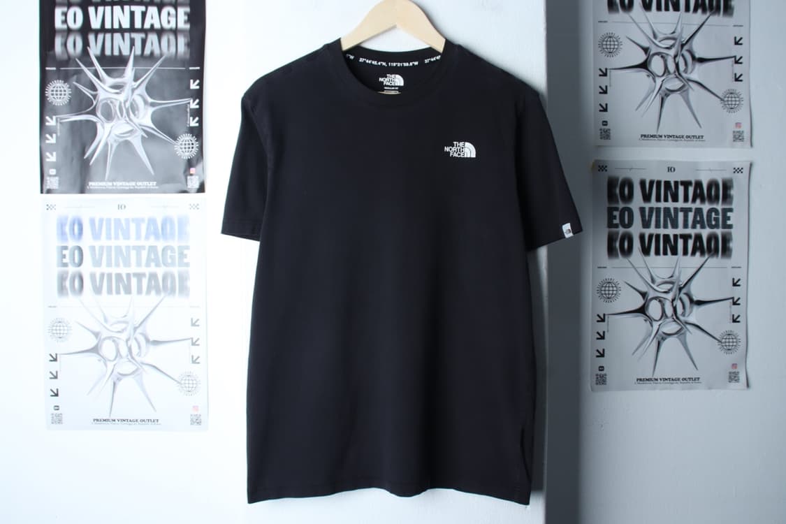 (L-XL) 노스페이스 반팔 티셔츠 스몰로고 블랙 에이징-7B4E 상품이미지2