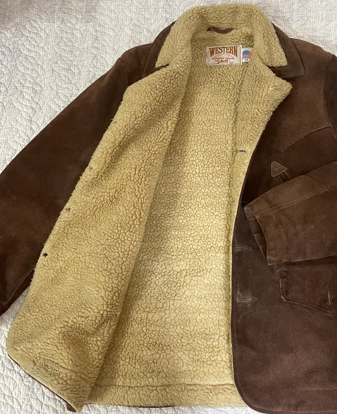 Schott NYC 웨스턴 양털 자켓 Large (100-105) 상품이미지3