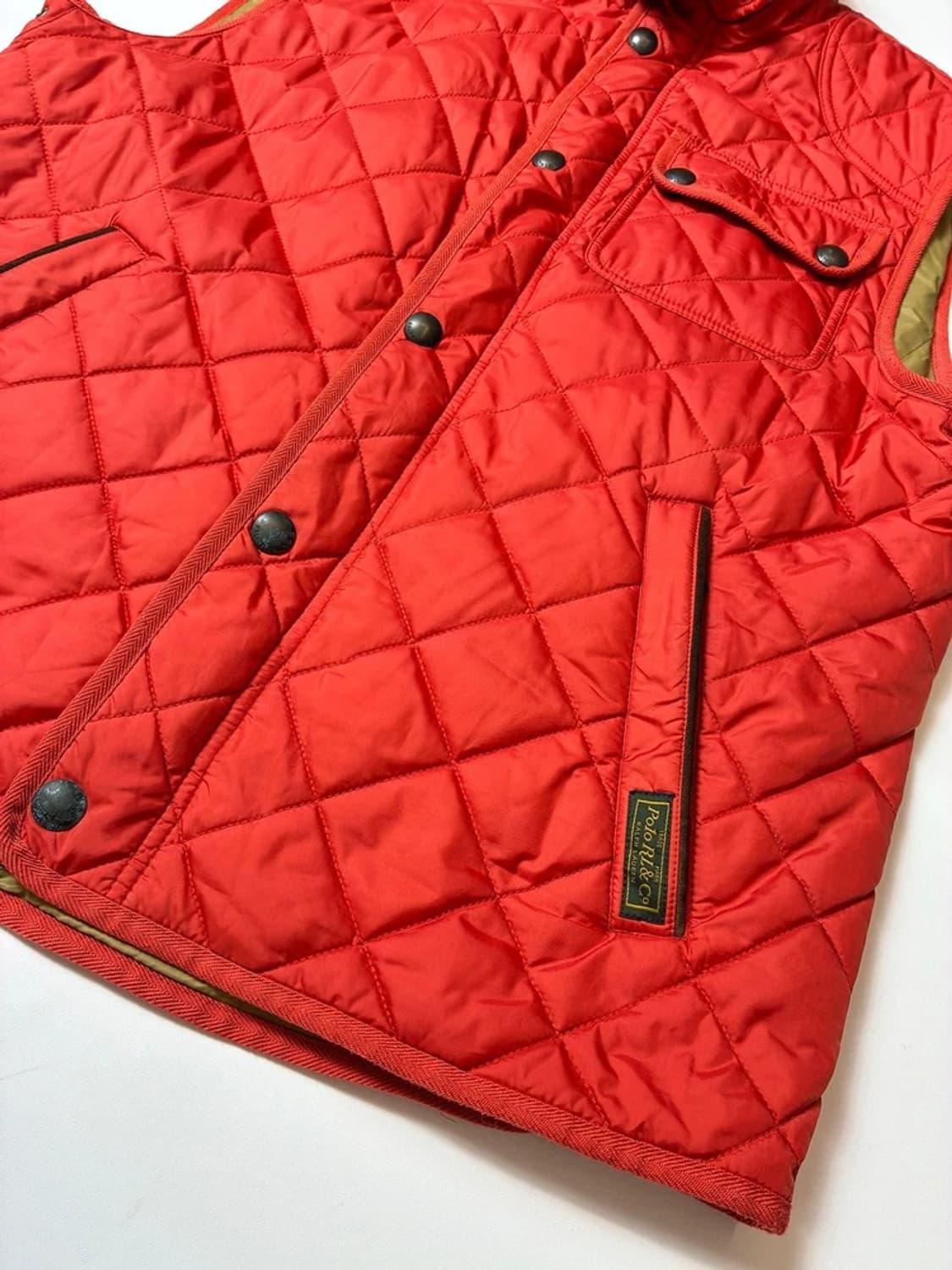 폴로 랄프로렌 00's 코듀로이 카라 퀼팅 베스트 PN8421 상품이미지4