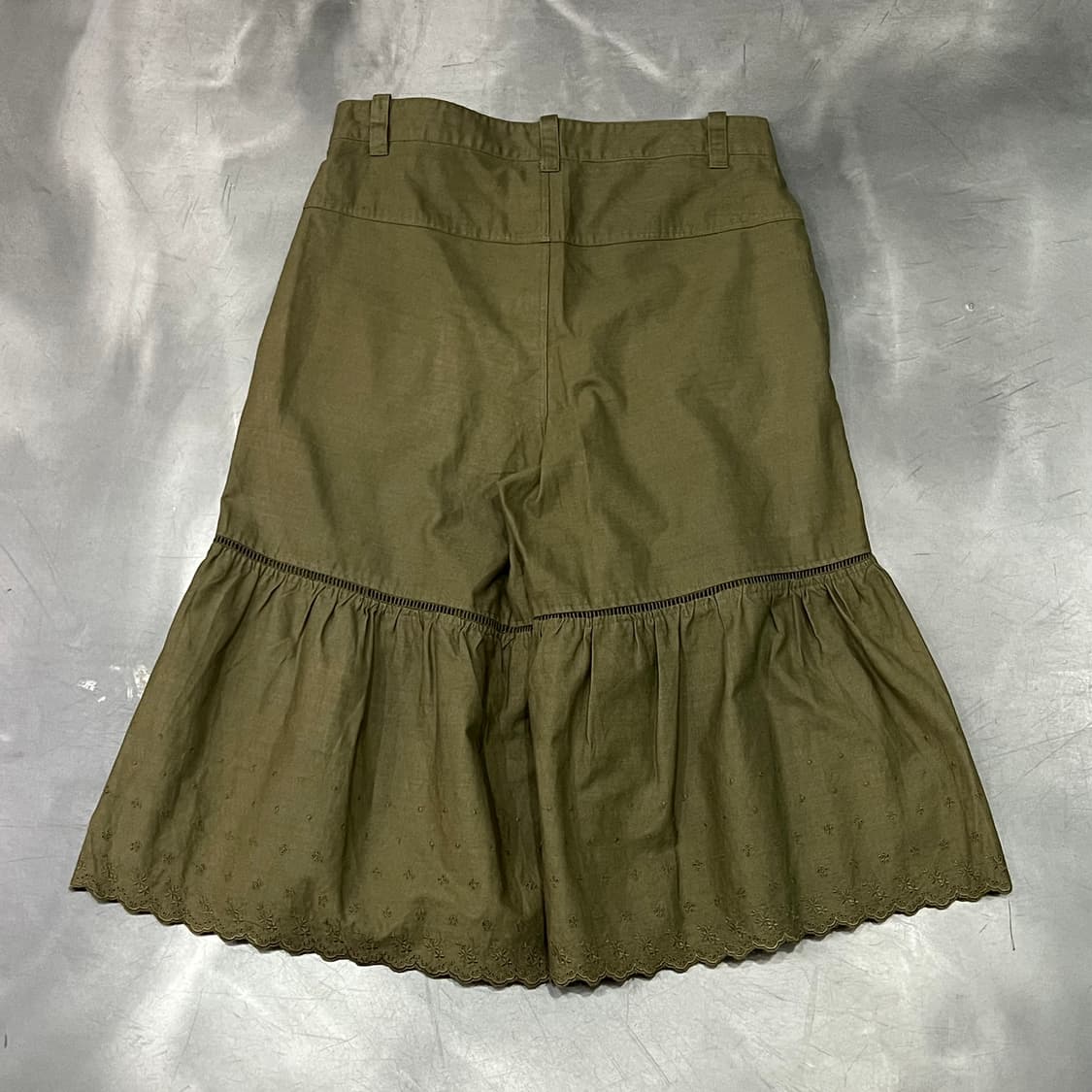  빈티지 자수 펀칭 스커트 팬츠 y15845 상품이미지2