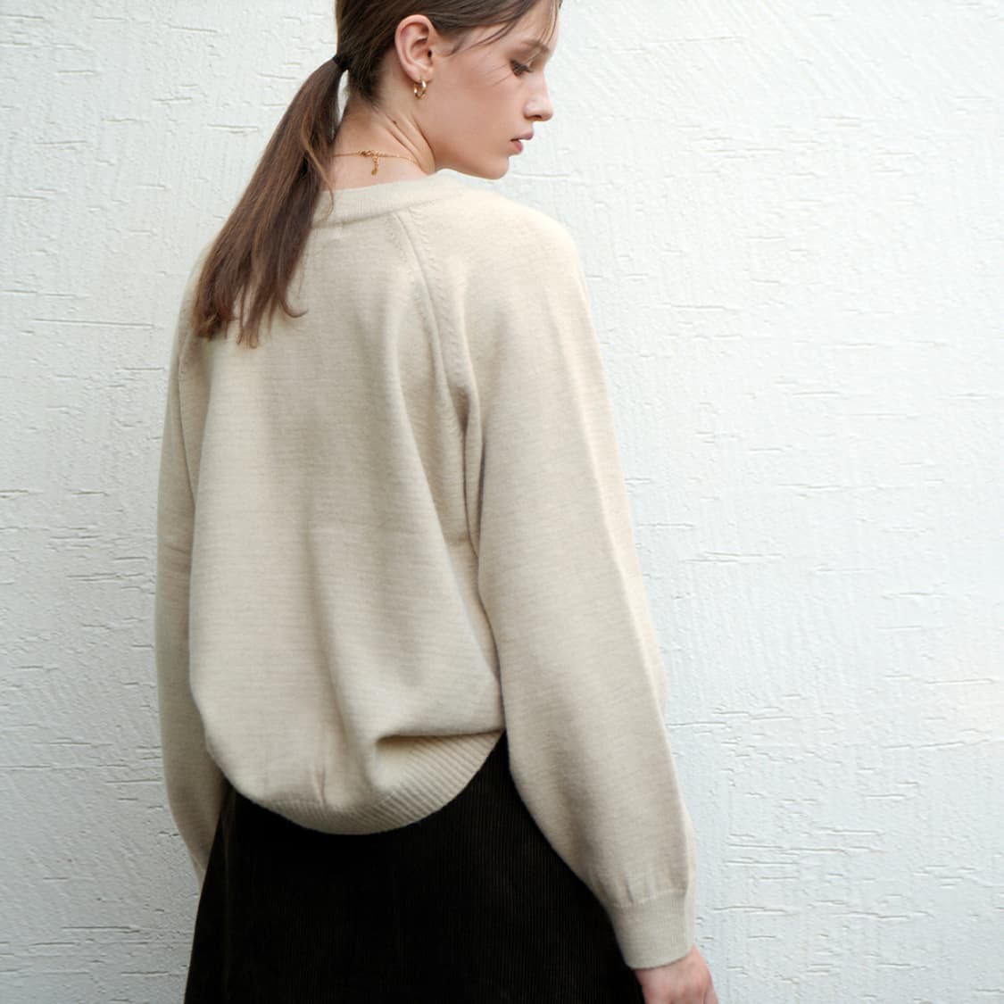 블레티(VLETI) 비스코스 V넥 니트가디건 프리사이즈 새상품 상품이미지2