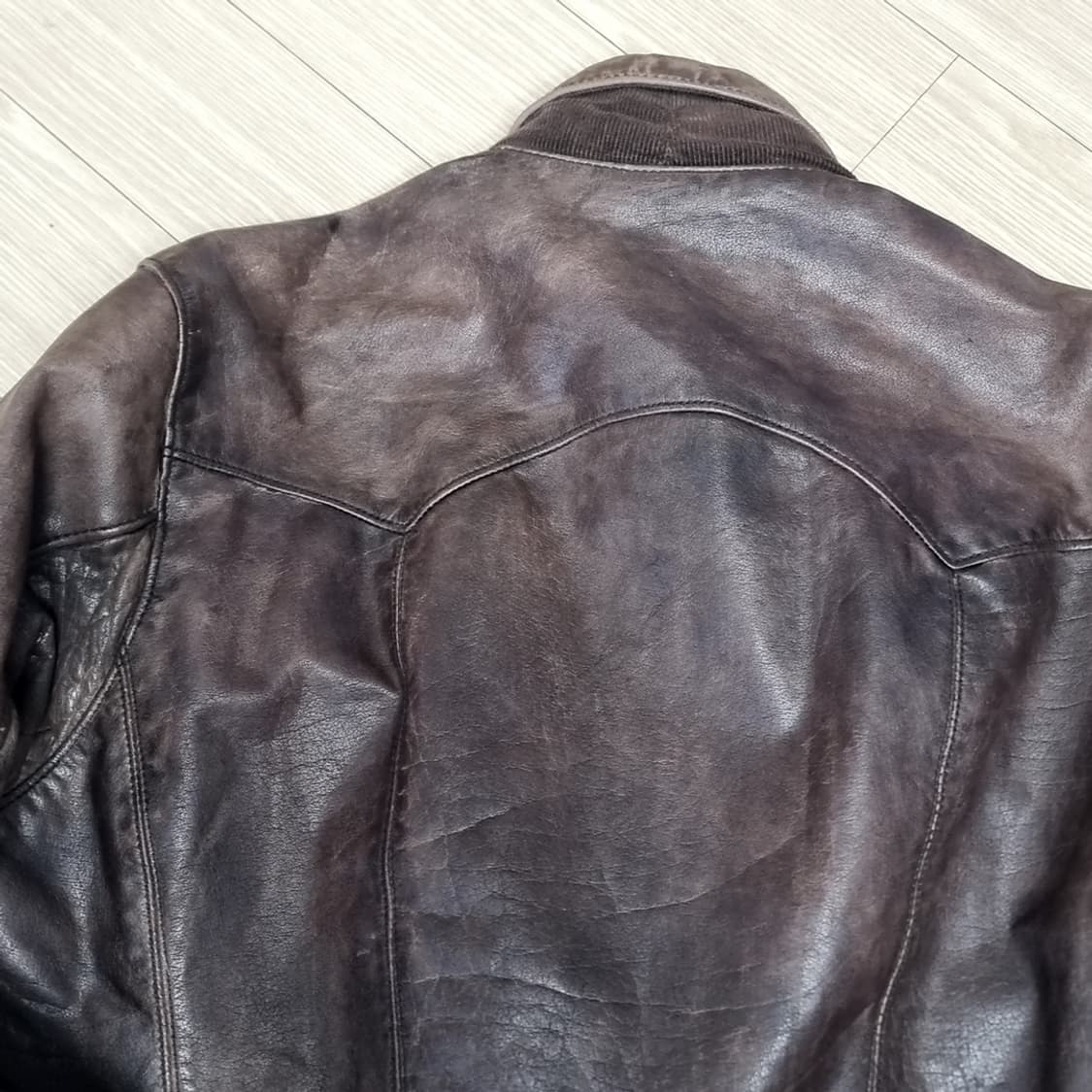 일본제 제너럴스텐다스 50년대 복각 스포츠 소가죽자켓(95) 상품이미지3