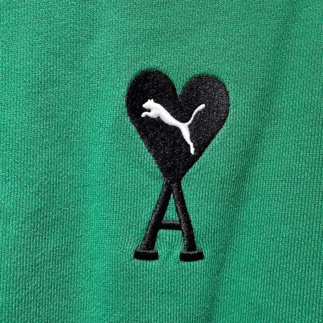 아미 x 푸마 하트 로고 맨투맨 그린 M 상품이미지10