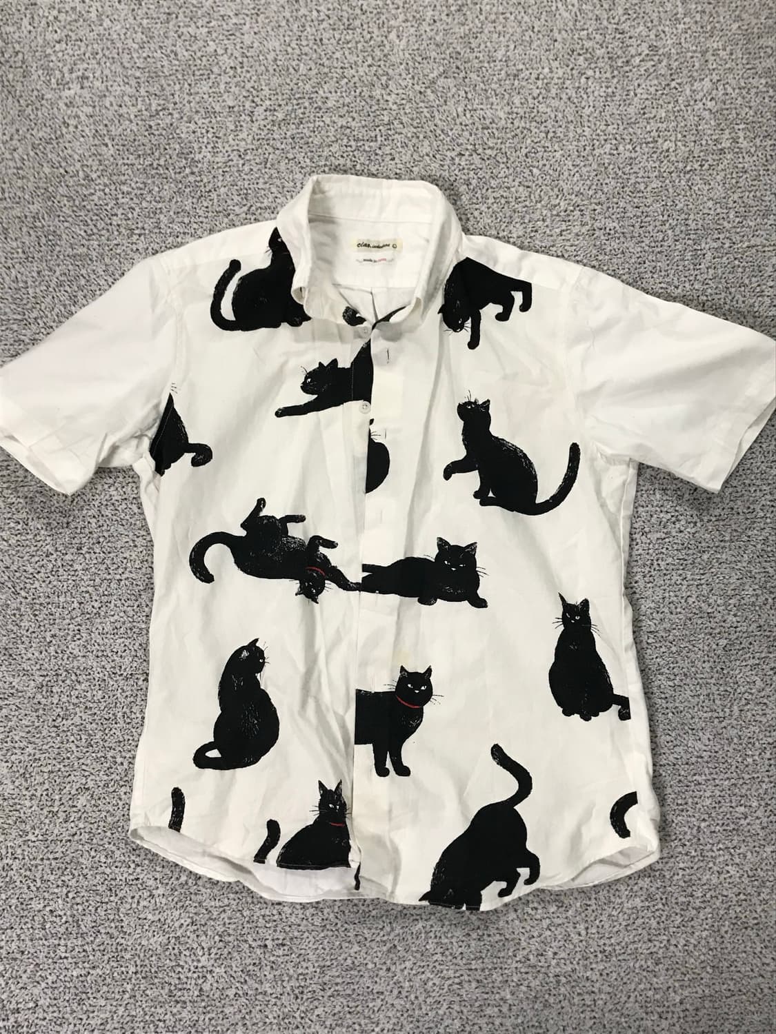 cat-print shirt 상품이미지1