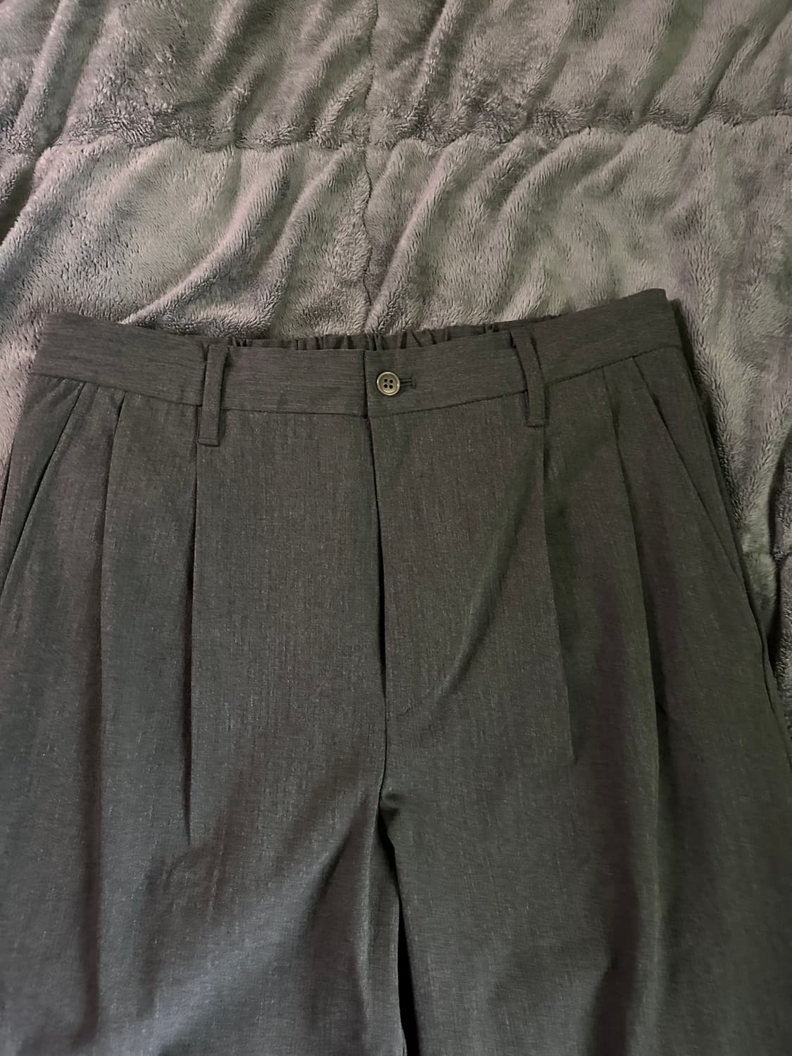 무지 슬랙스 다크 그레이 상품이미지2