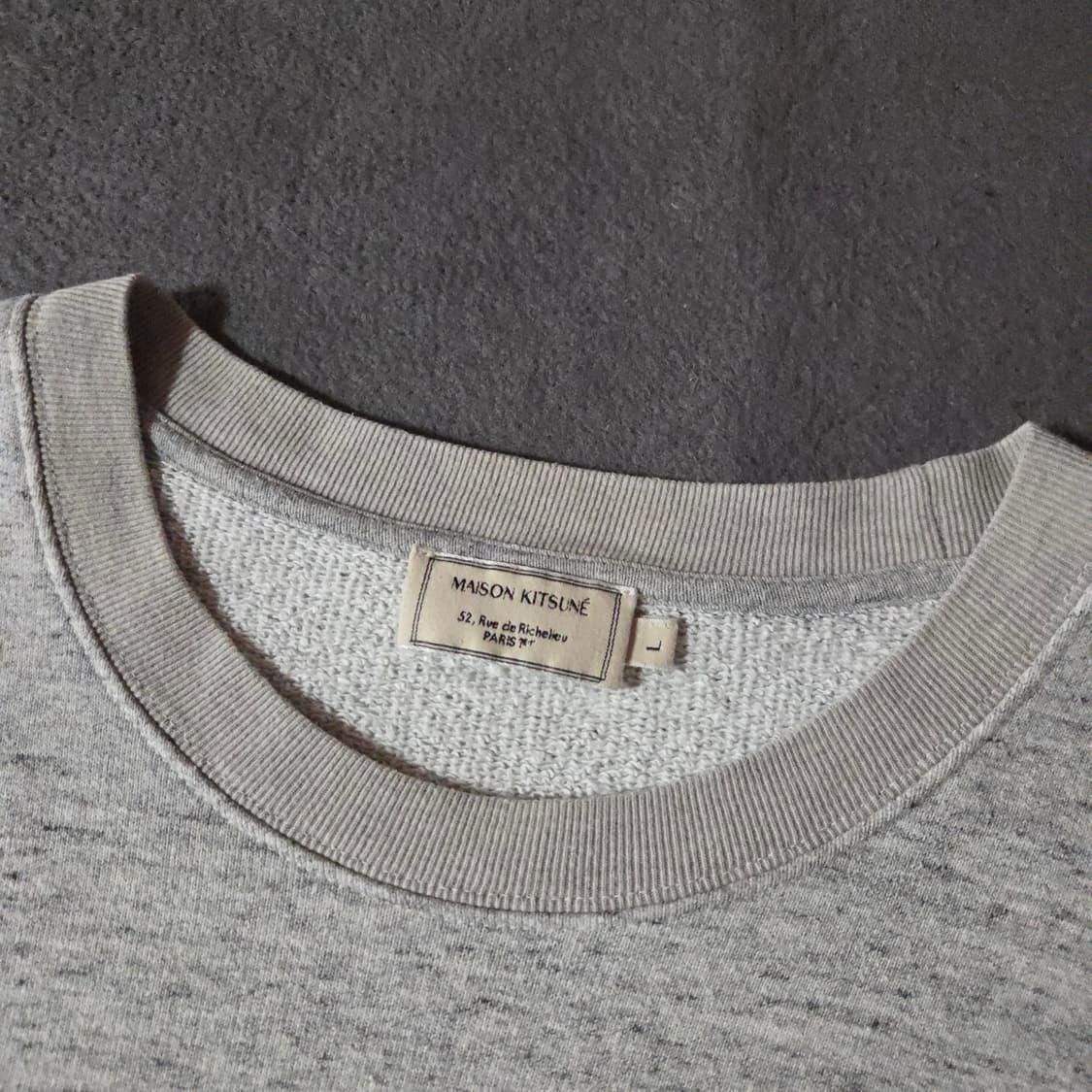 메종키츠네 11주년 레몬 맨투맨 L 상품이미지4