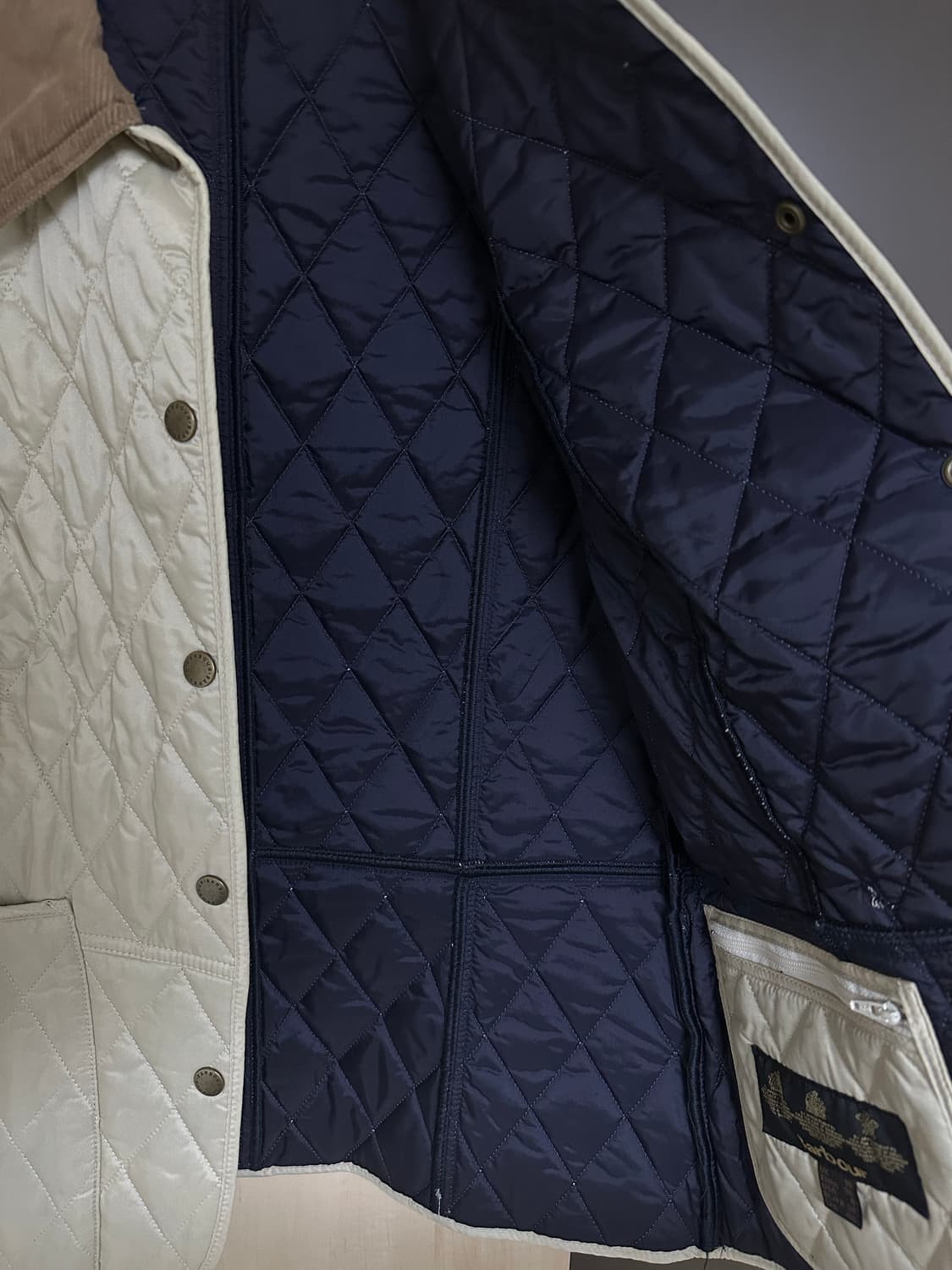 바버 Summer Liddesdale 퀼팅 자켓 베이지 상품이미지5