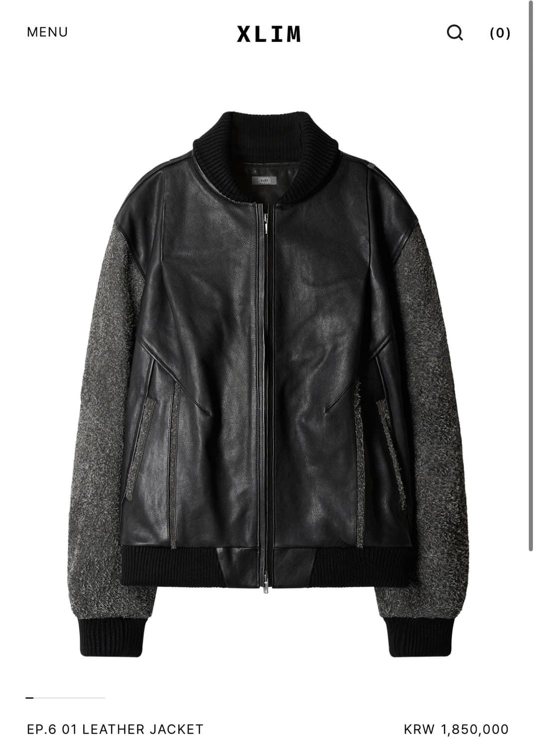 xlim EP.6 01 LEATHER JACKET L 상품이미지1