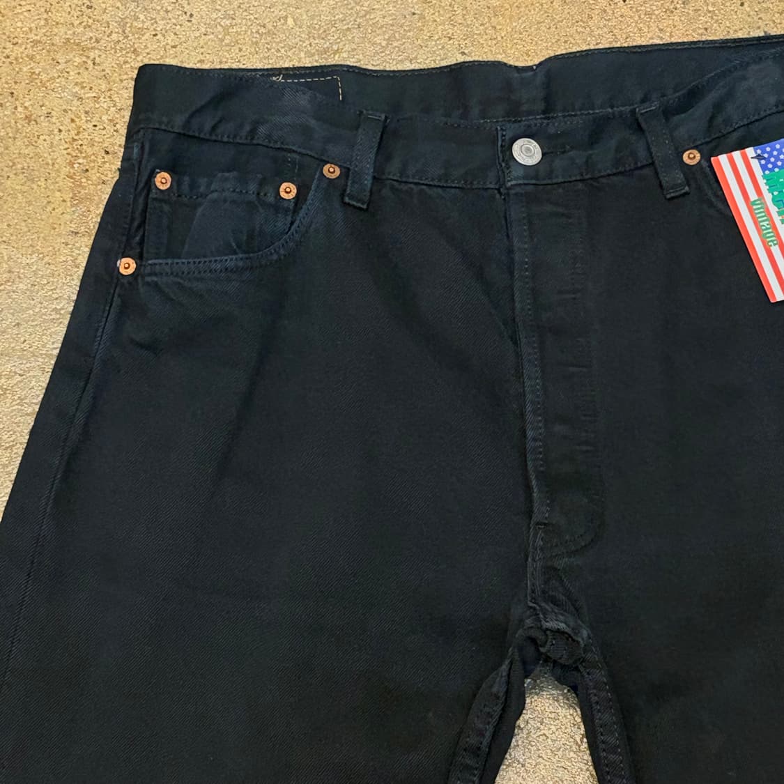 90s Made in UK 미국 빈티지 리바이스 501 블랙진 청바지 상품이미지3