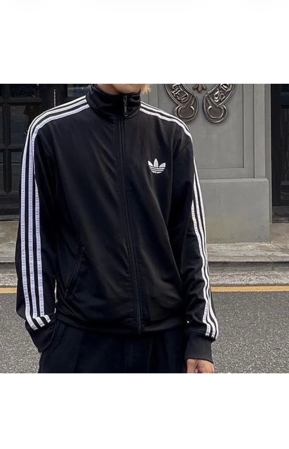 아디다스 파이어버드트랙탑 저지검흰110 상품이미지1