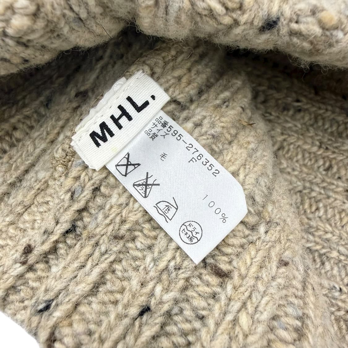 MHL 마가렛호웰 베이지 울 비니 상품이미지4