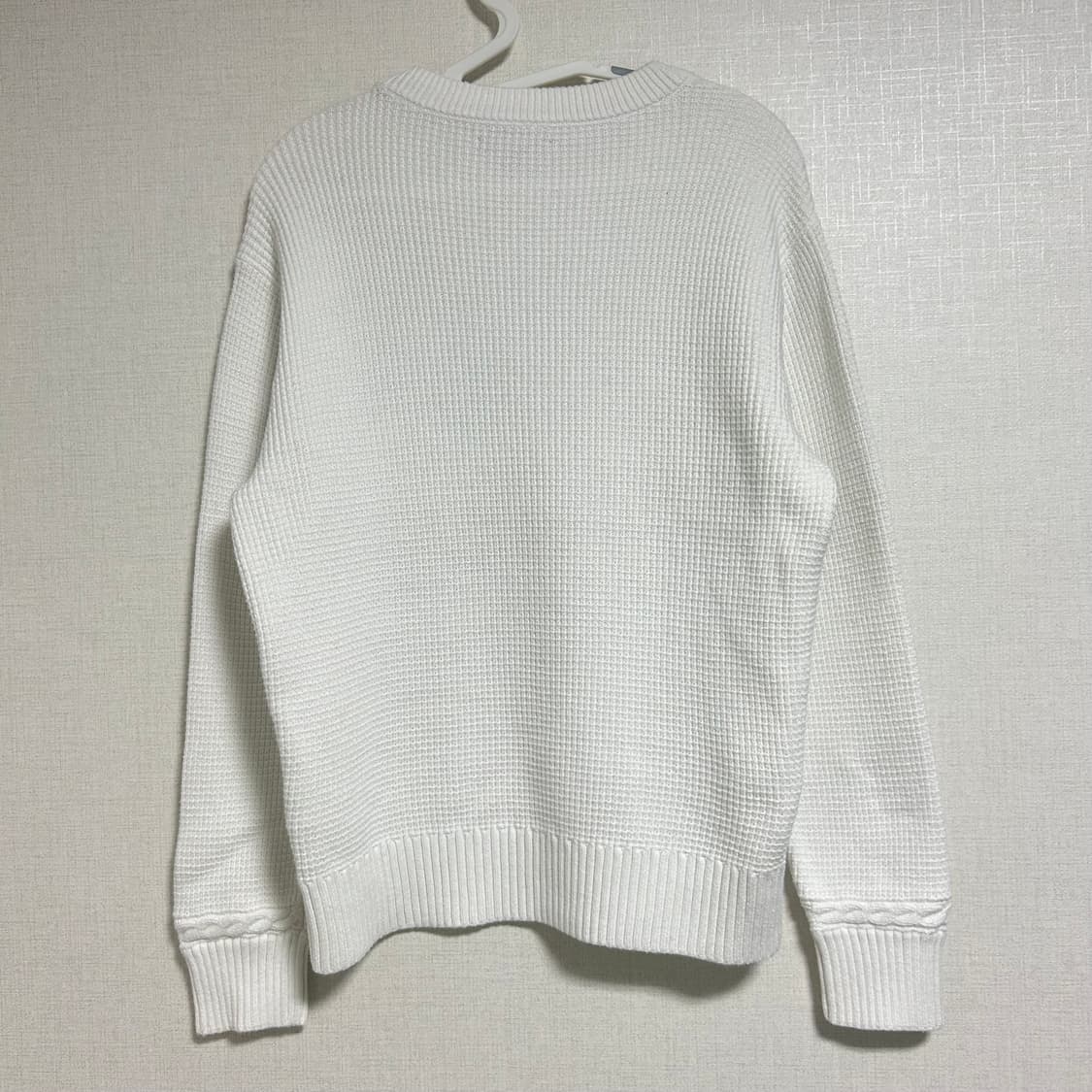 타미힐피거 빅로고 와플 플래그 니트 화이트 S  상품이미지5