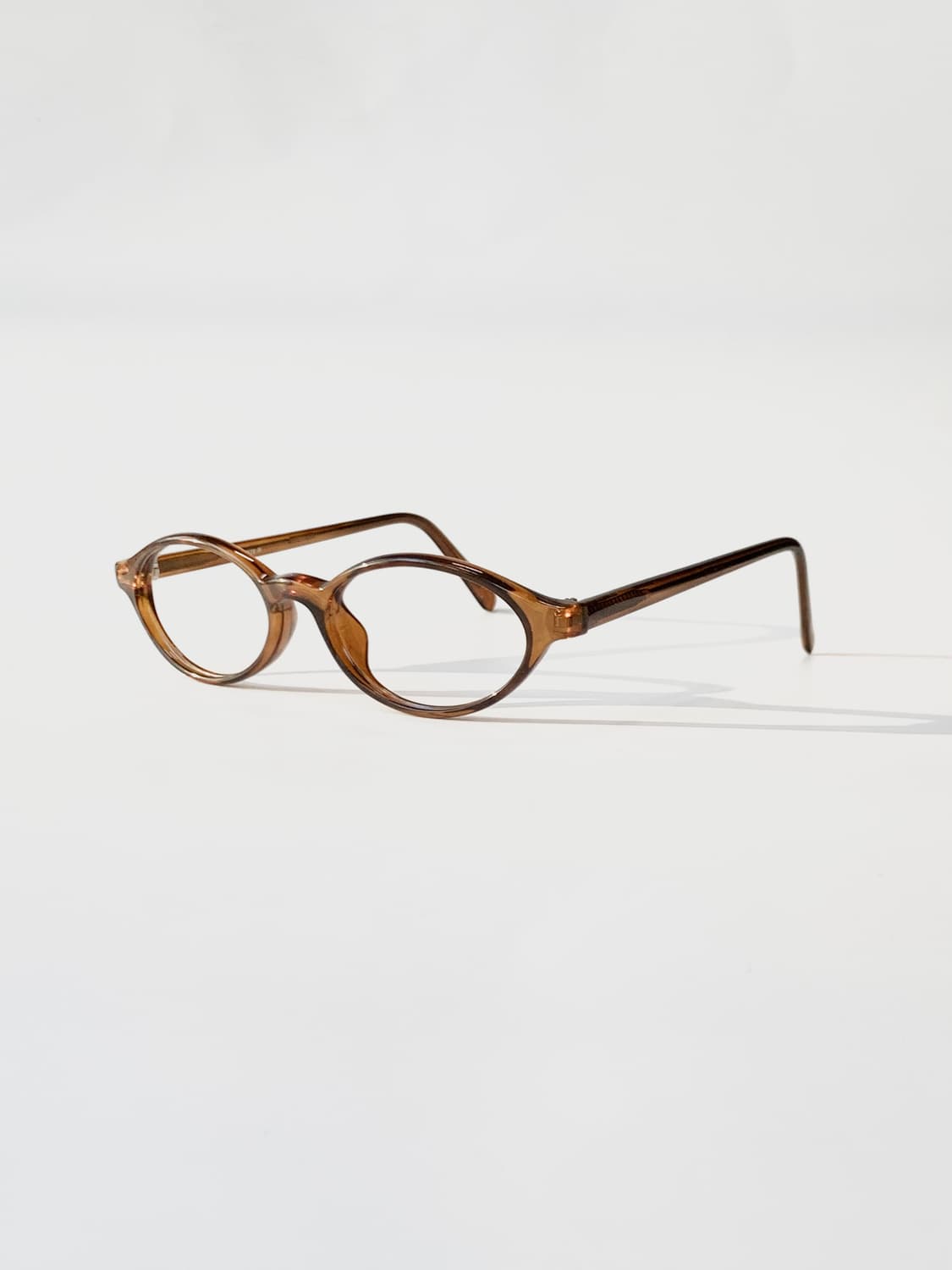 [픽키-656] 브라운 투명 아세테이트 타원형 안경테 상품이미지2