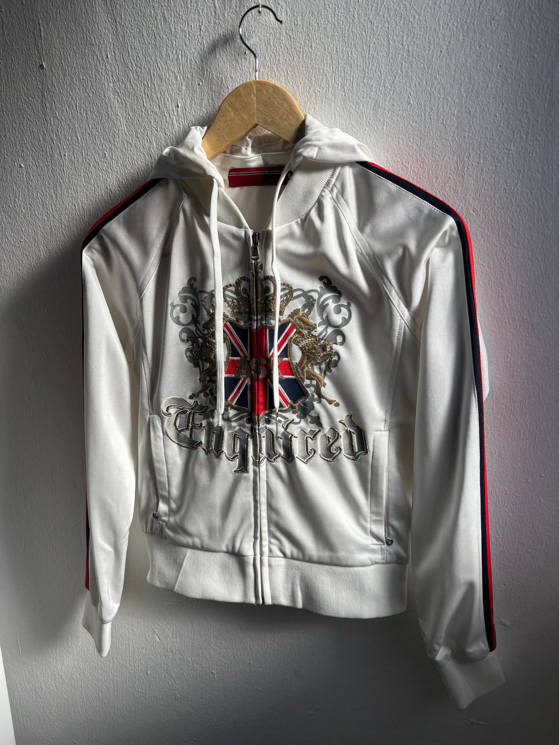 Ask White Graphic Hooded Track Top 상품이미지5