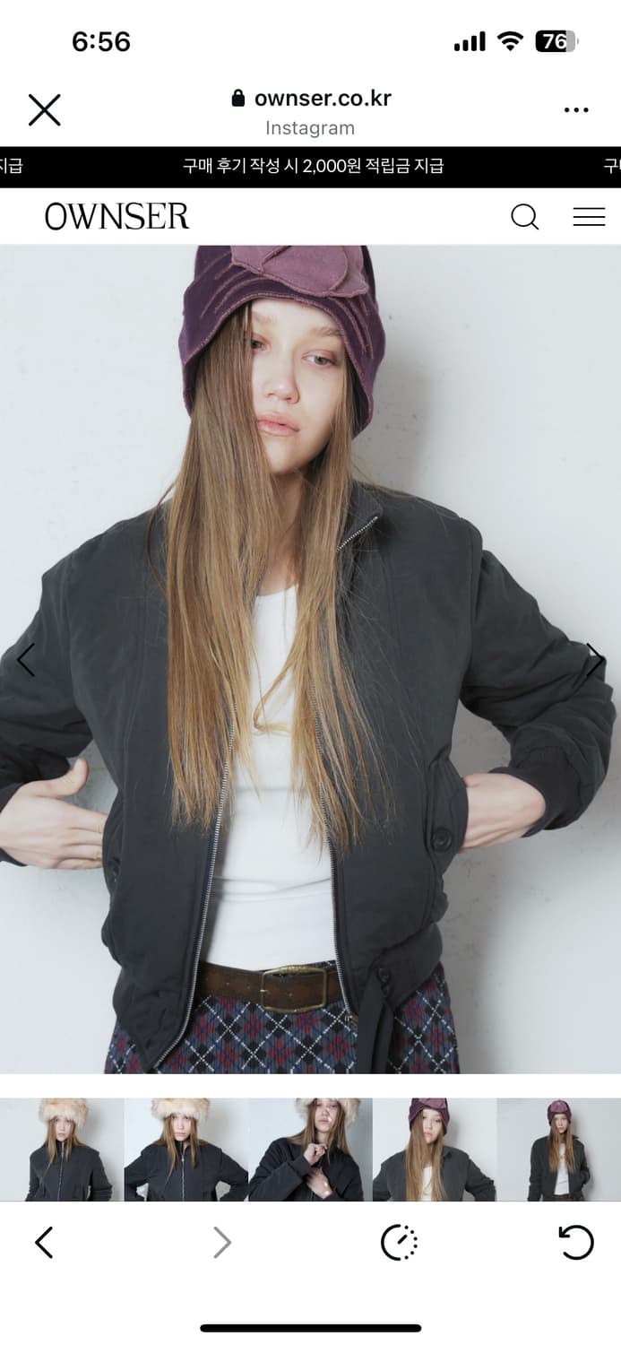 오운서 벤쿠버자켓 차콜 상품이미지4