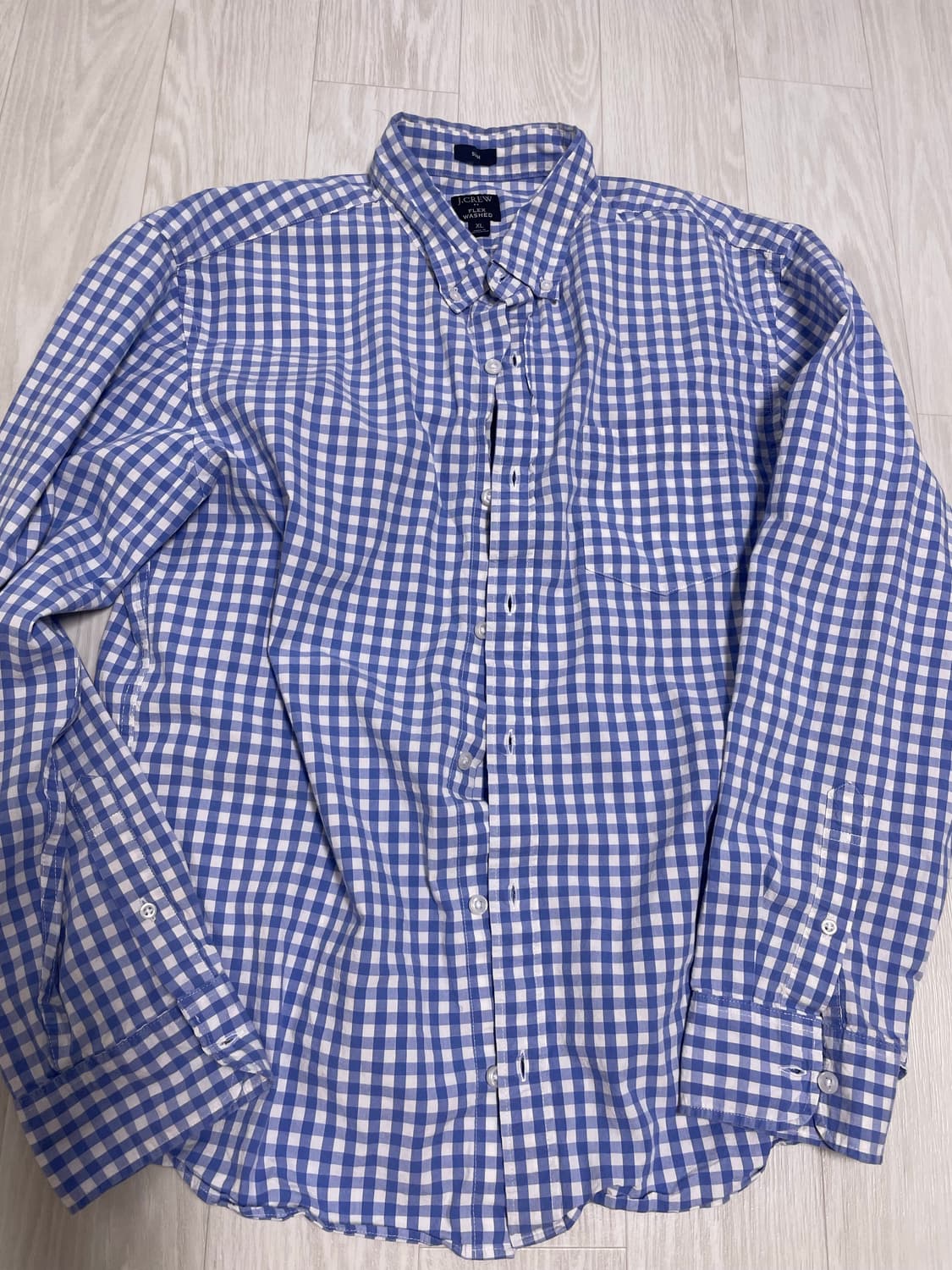 jcrew 제이크루 워시드 깅엄셔츠 XL 100-105 상품이미지1