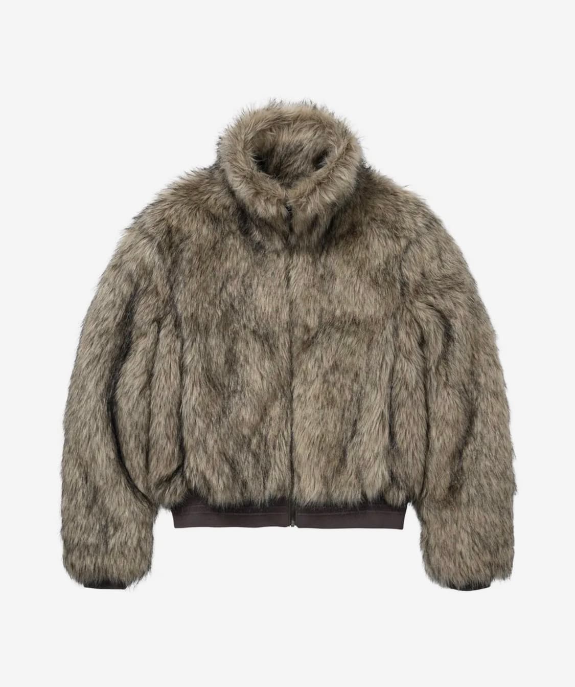 웰빙익스프레스 퍼 점퍼 그레이 M 상품이미지1