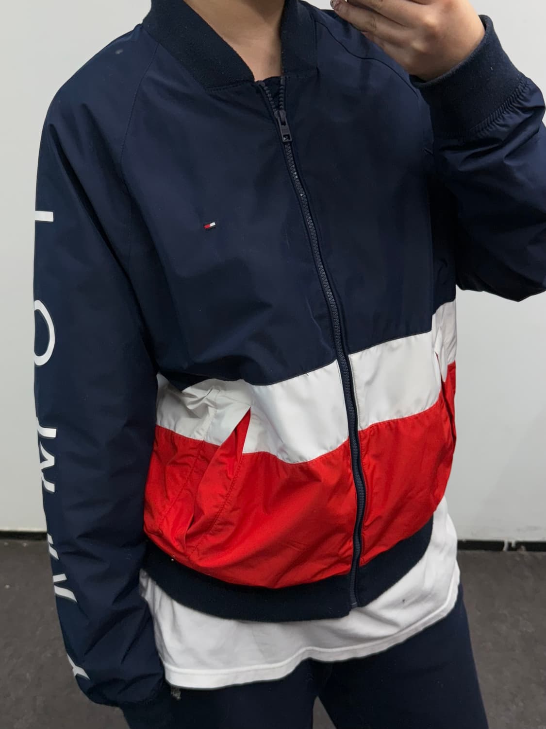 [L] 타미라운드 우븐 블루종 상품이미지3