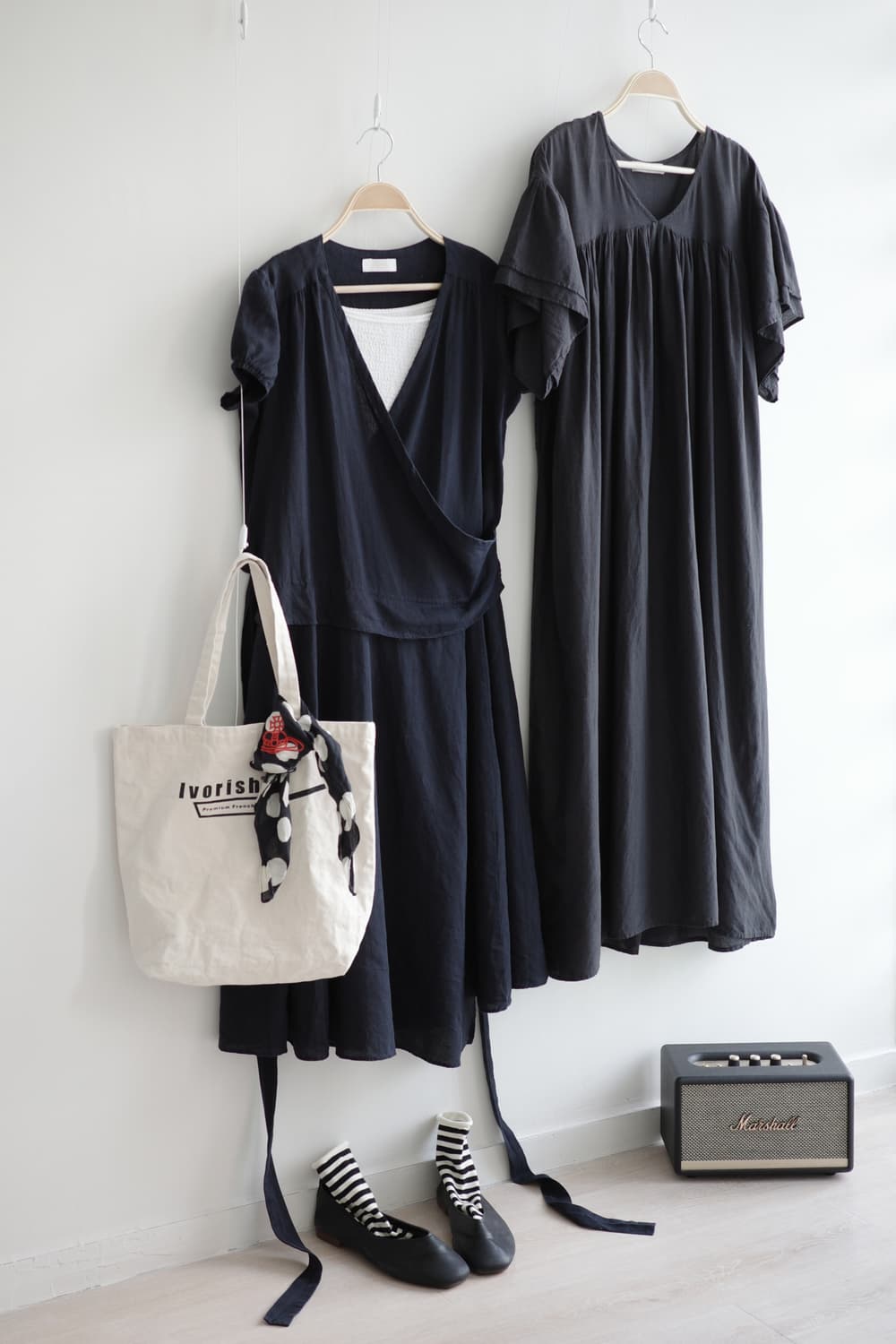 PRUNELLE LIBERTE 
• 차콜 롱 원피스
 상품이미지9