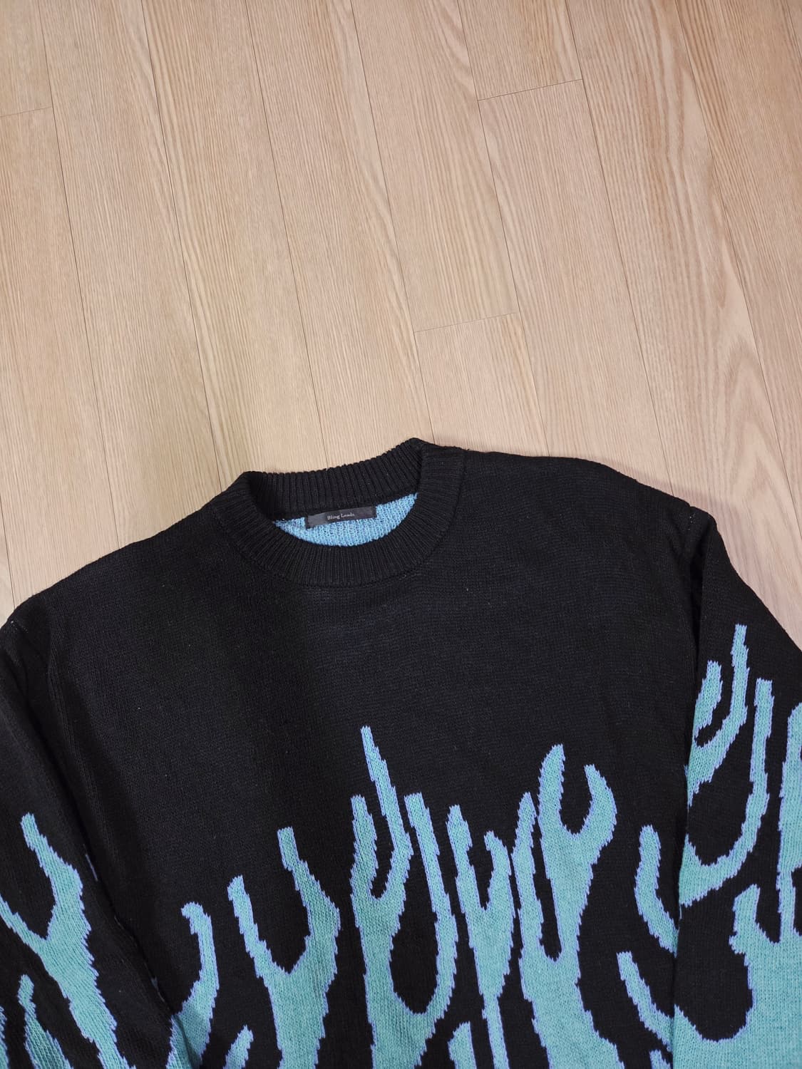 Bling Leads 자카드 라운드 니트 상품이미지2