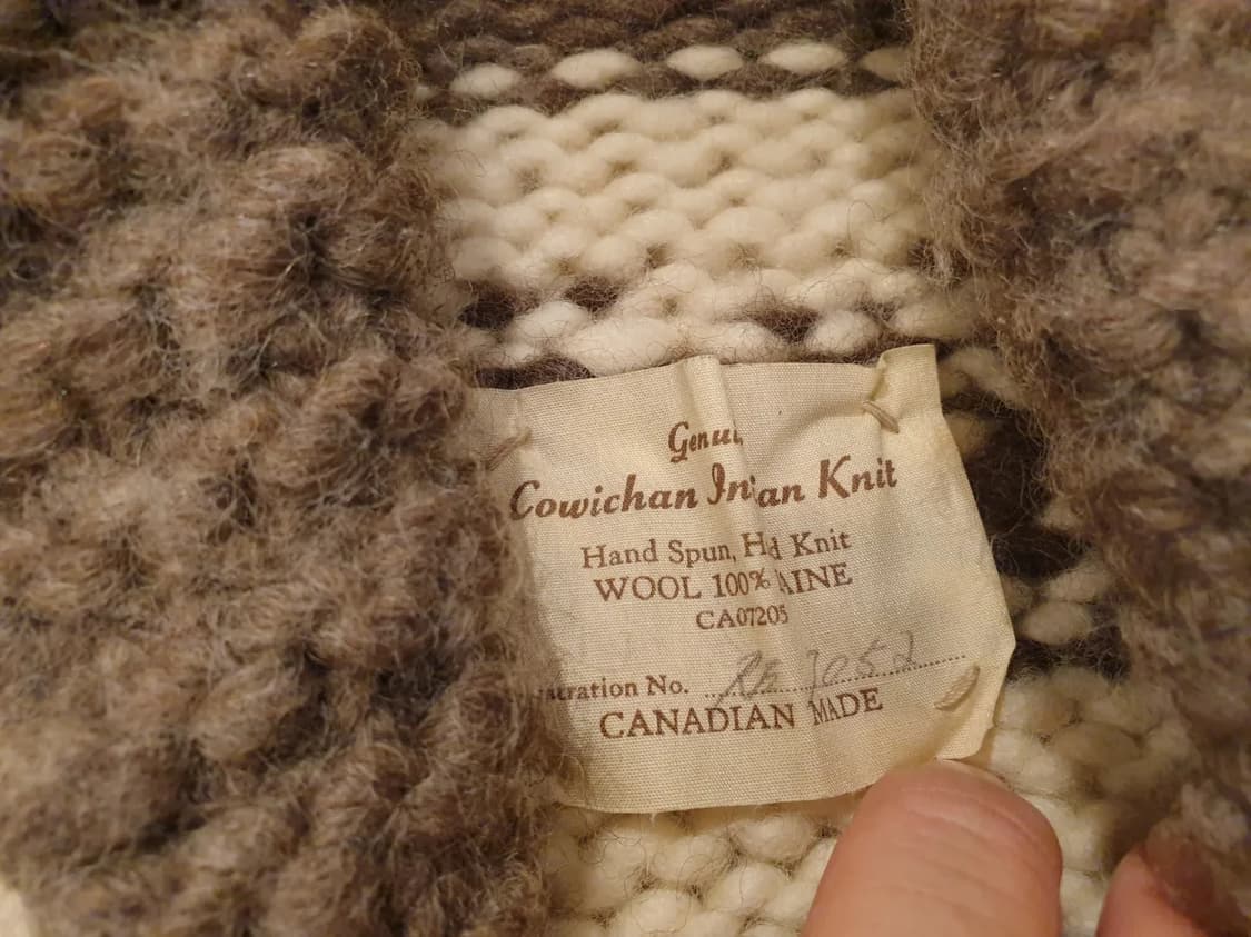 캐나다 코위찬 인디안 니트 상품이미지8