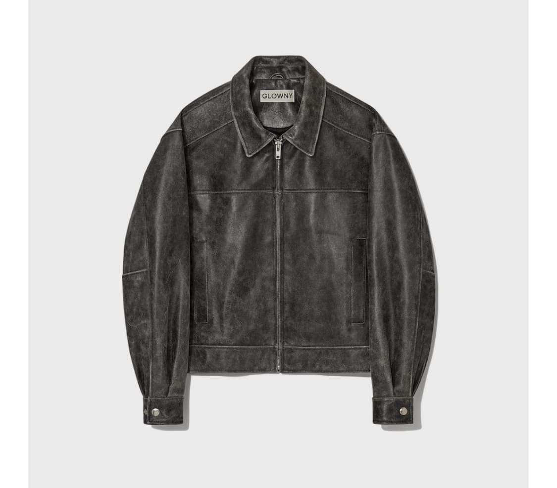 FADE LEATHER JACKET - REGULAR (BLACK) 상품이미지3