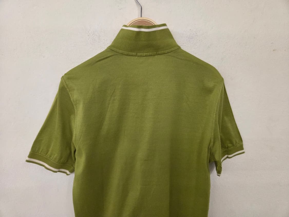 버버리 슬림핏 라임색 폴로티 상품이미지6