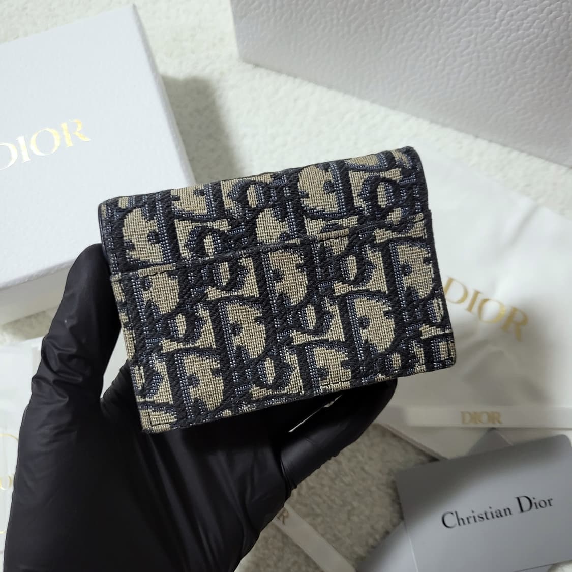 [풀구성] 디올 오블리크 새들 카드지갑  상품이미지3