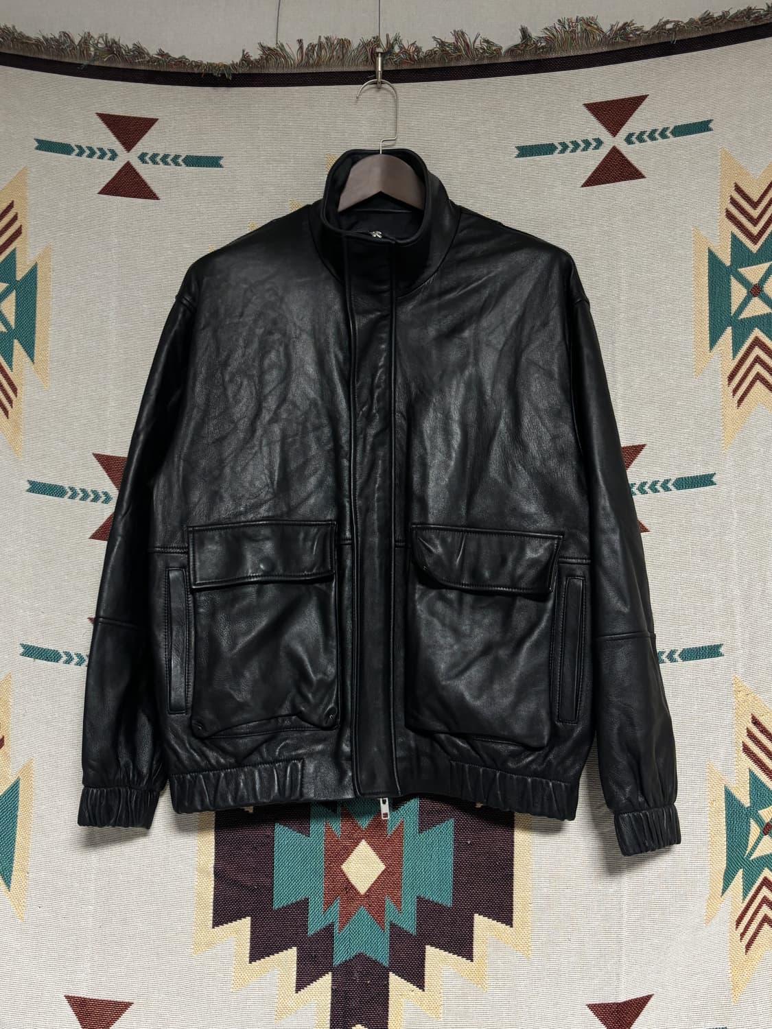 스페로네 양가죽 A-2 가죽자켓 L 상품이미지3