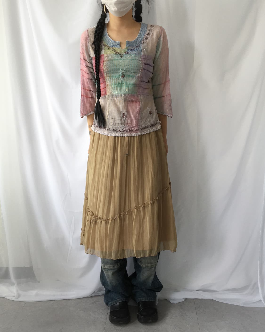 Pleats line detail skirt 상품이미지4