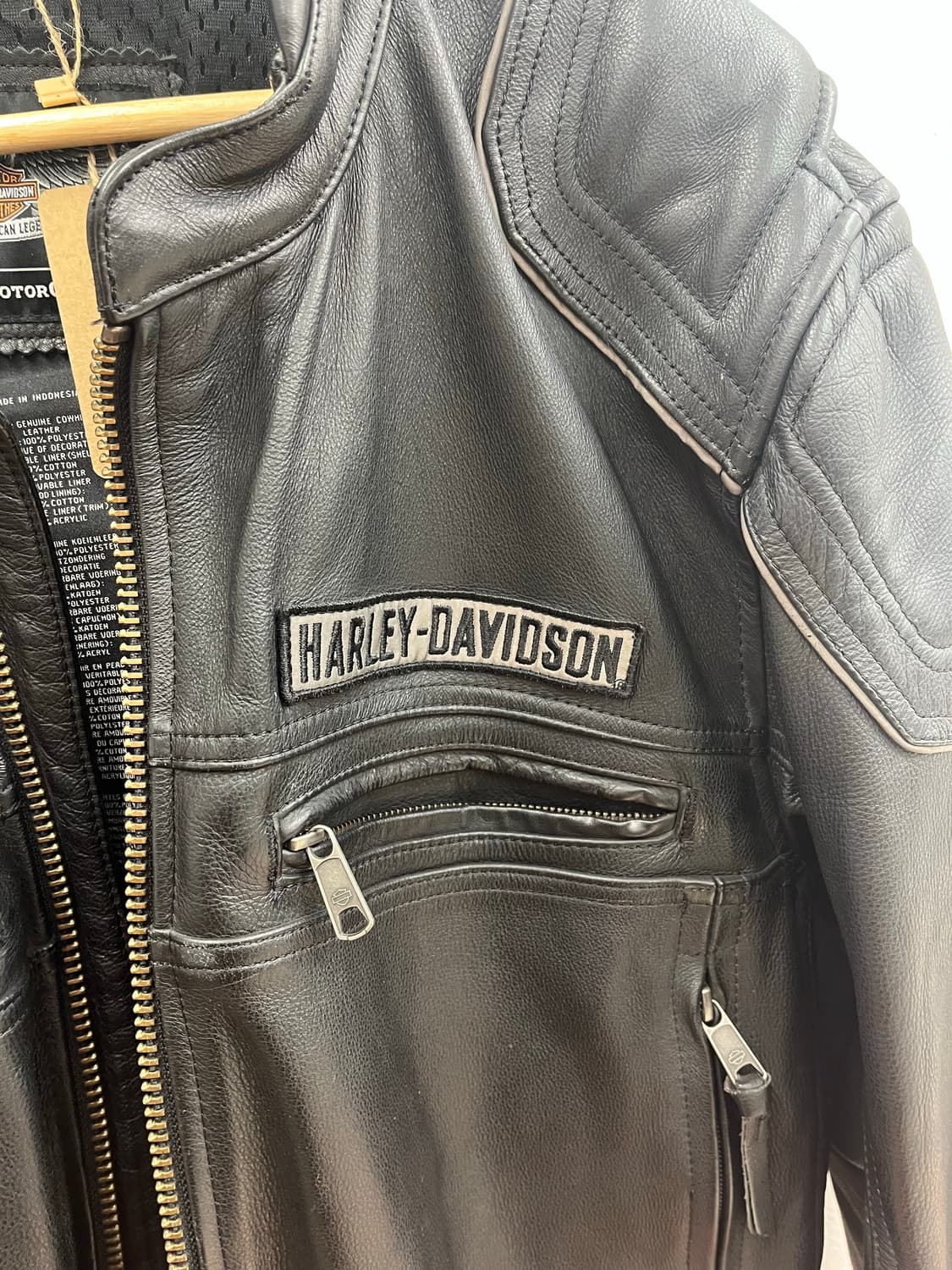 할리데이비슨 소가죽 라이더 자켓 상품이미지7