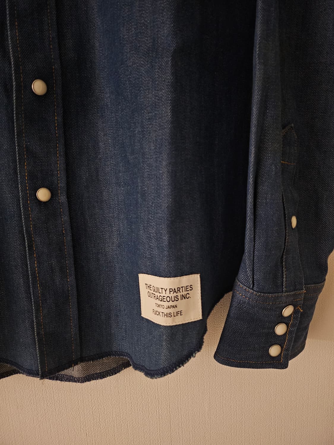 와코마리아 wacko maria 웨스턴 데님셔츠
 상품이미지4