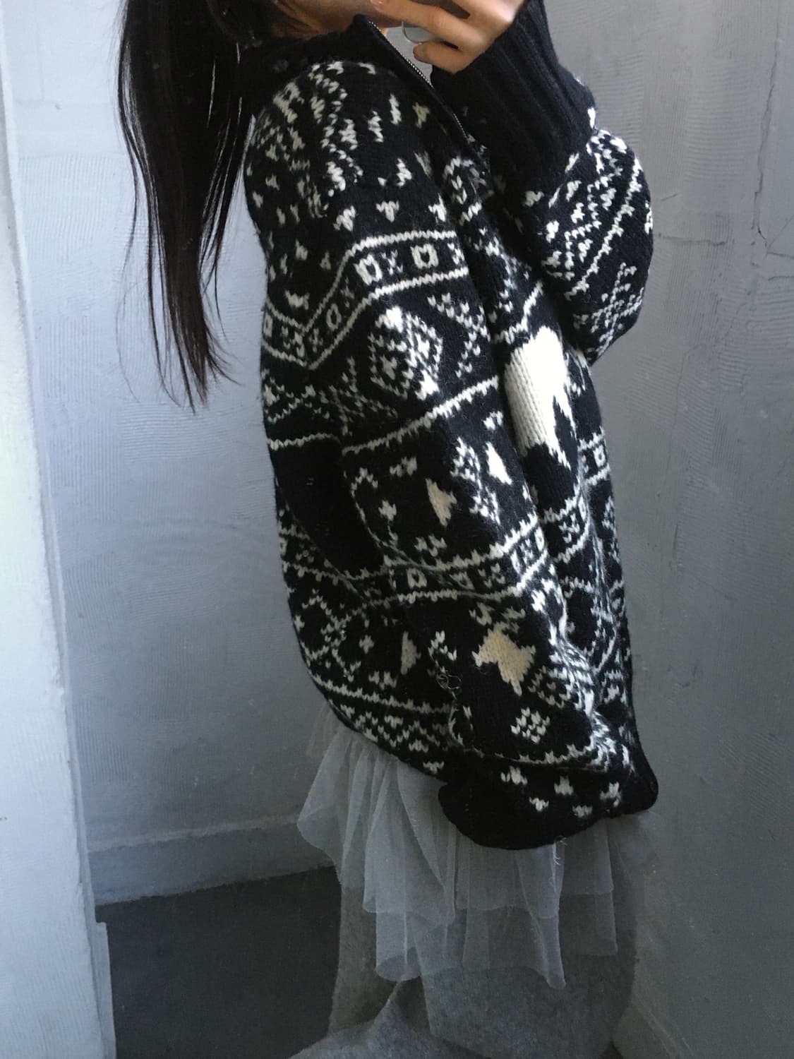 폴로 진스 헤비 울 노르딕 하프 집업 상품이미지3