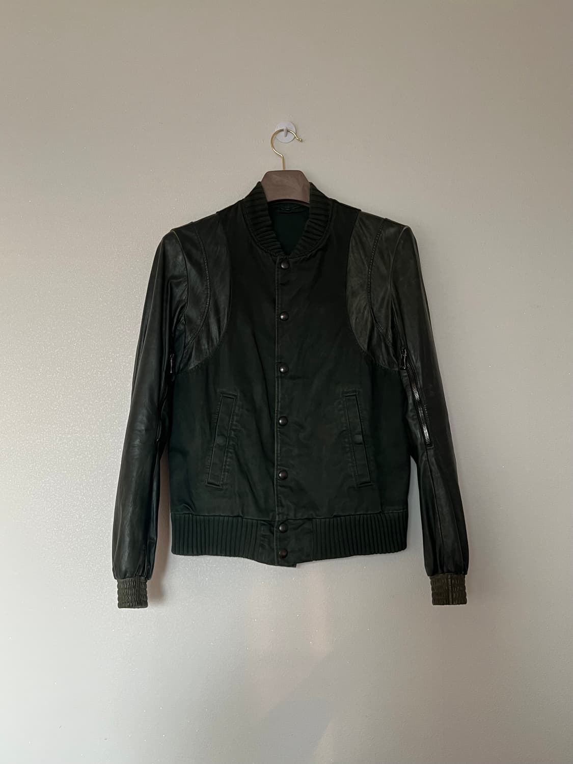 Balmain SS11  Calf Leather Teddy Jacket 상품이미지1