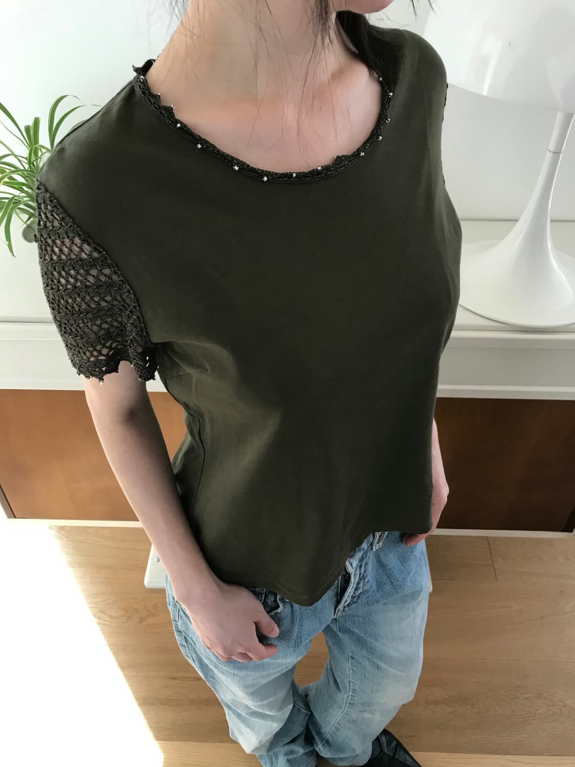 vintage crochet lace top 상품이미지4